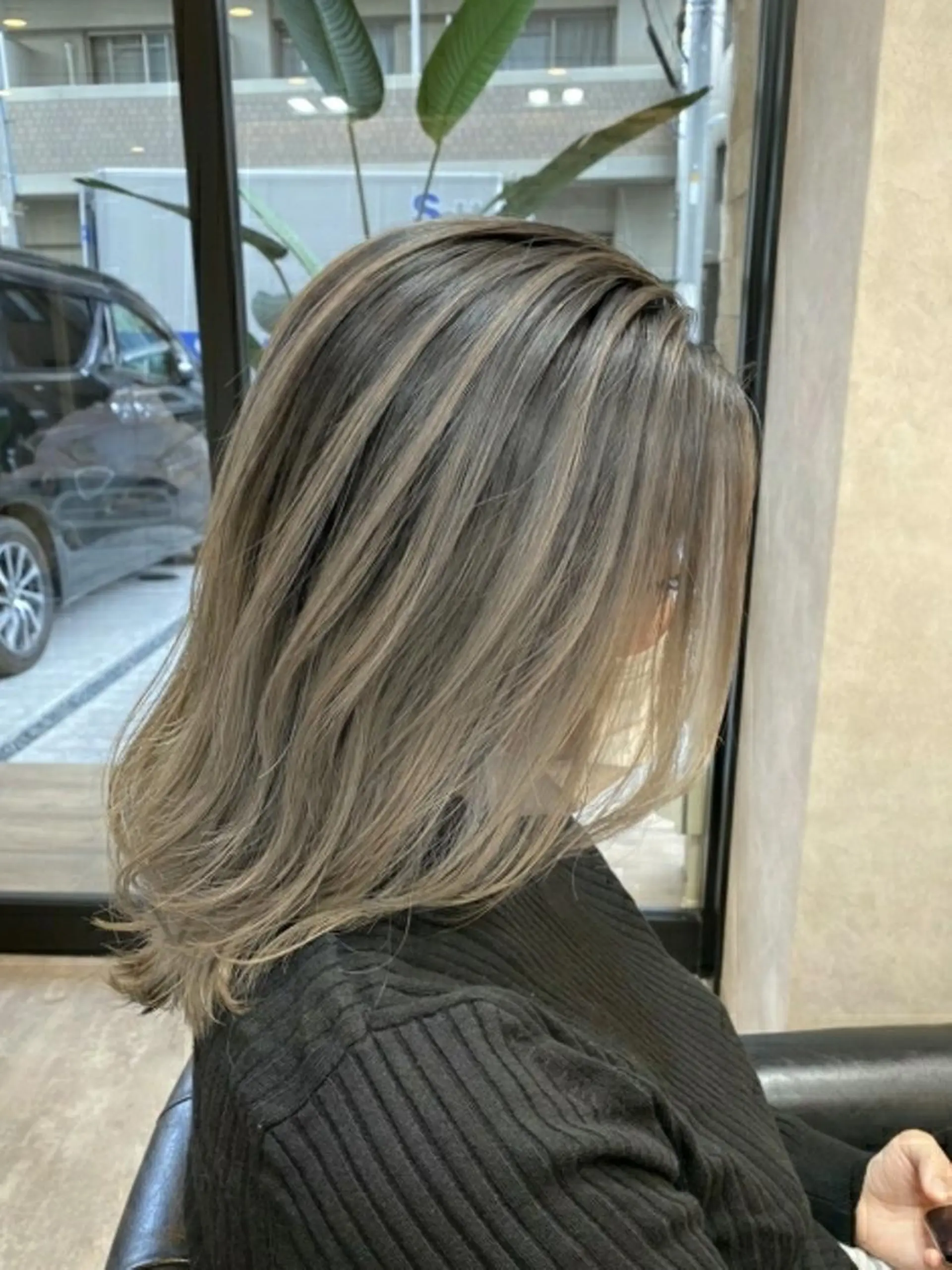 ミディアム カラー カット ヘアカラー 縮毛矯正 トリートメント RIENS♡xrea 山本優舞のヘアスタイル