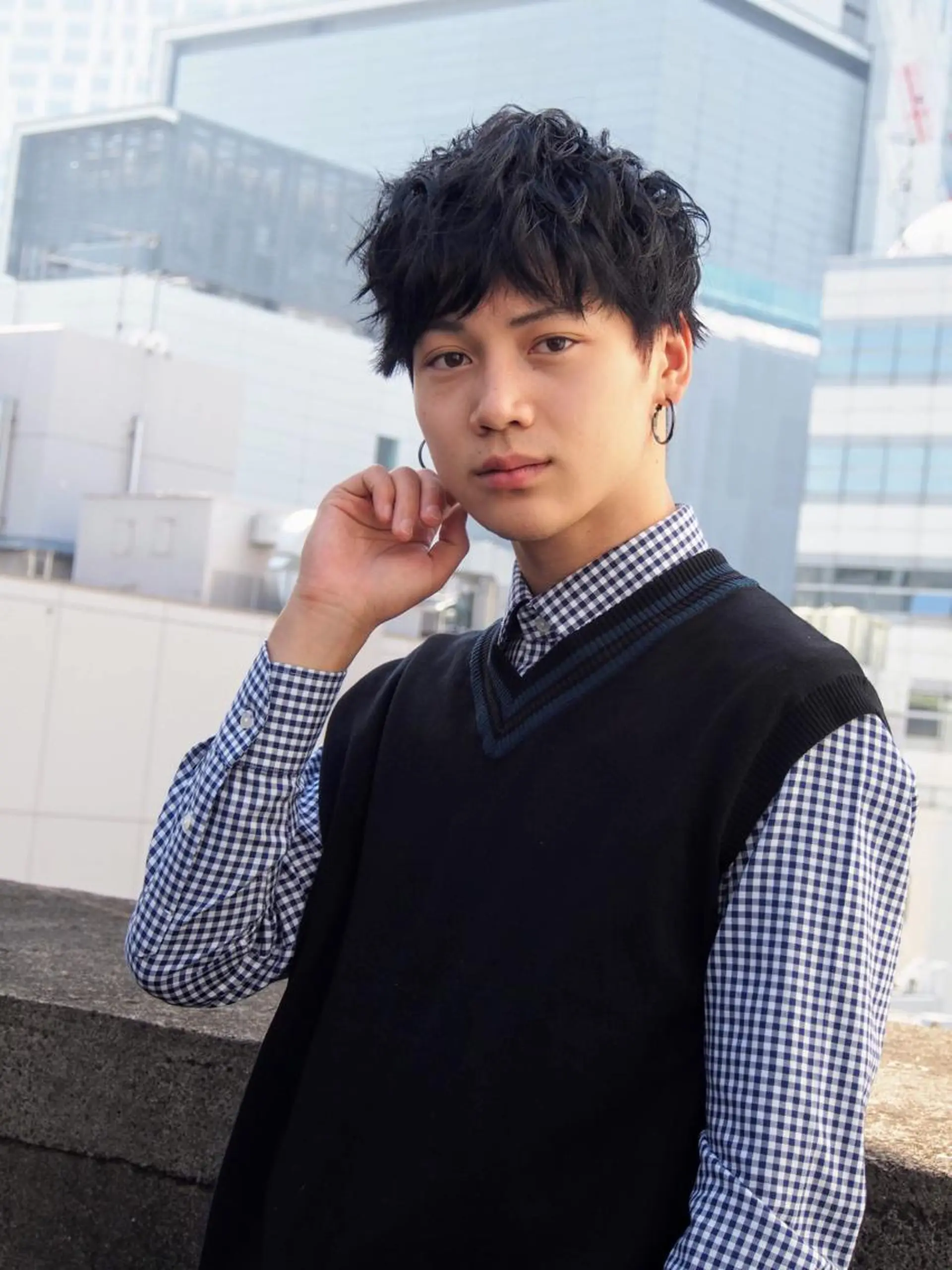 パーマ メンズ 髪質改善/レイヤー ストウシンゴのヘアスタイル