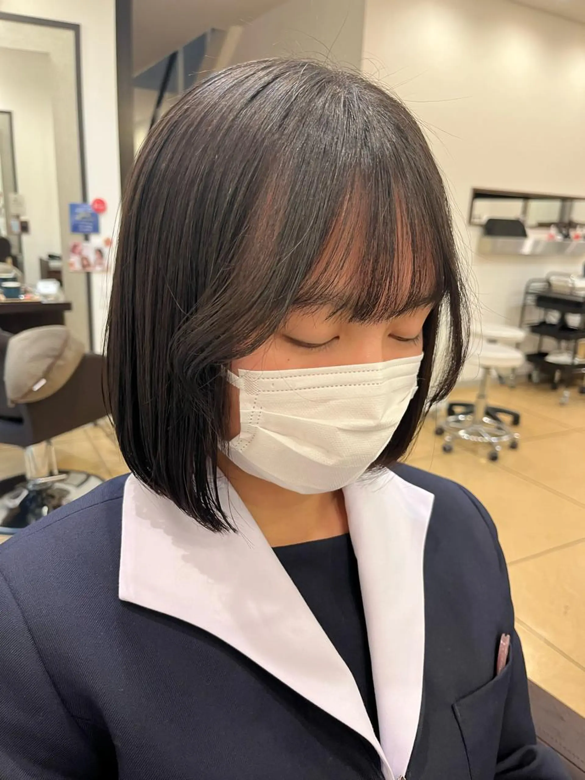 ショート ヘアアレンジ ボブ 髪質改善 ちひろ /似合わせカラーのヘアスタイル