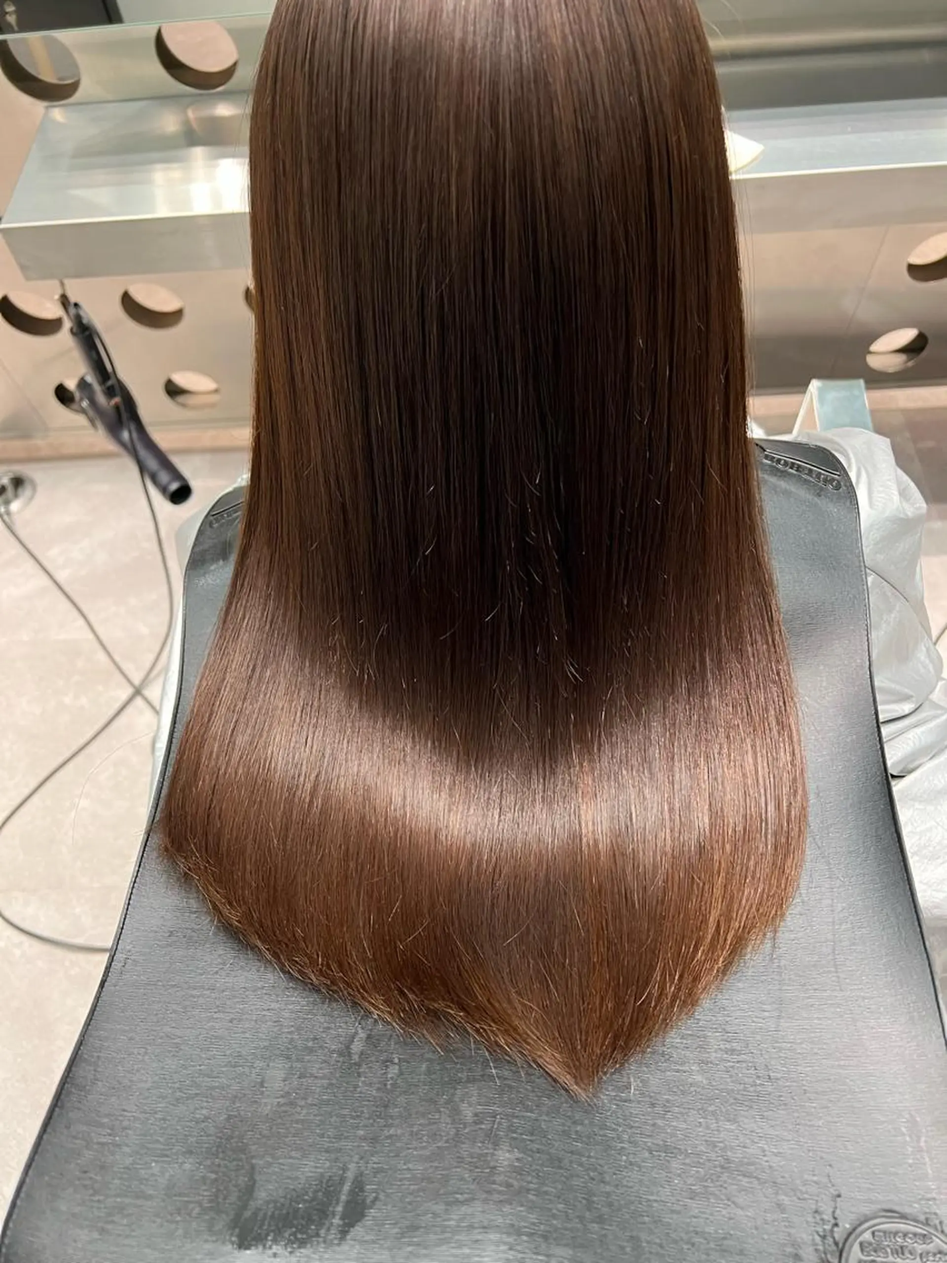 ロング パーマ 酸性ストレート ストレートパーマ 堀江 /木下椋麻のヘアスタイル