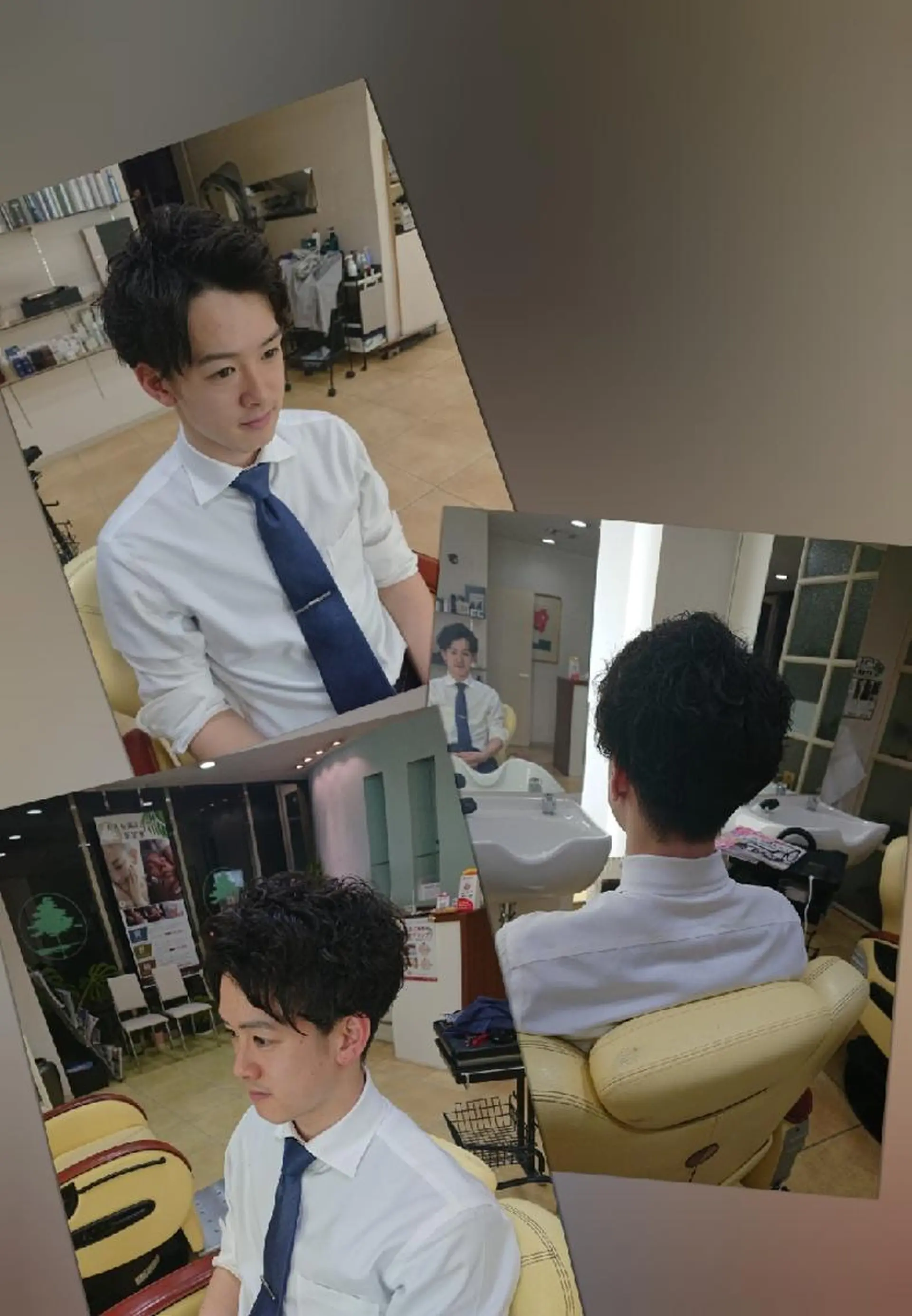 ショート パーマ ショートヘア デザインカラー/ 推しの配色　肥後のヘアスタイル