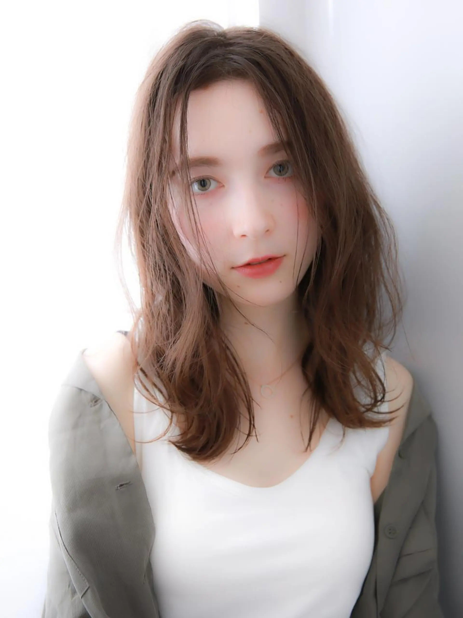 ミディアム カラー パーマ 山下 直人のヘアスタイル