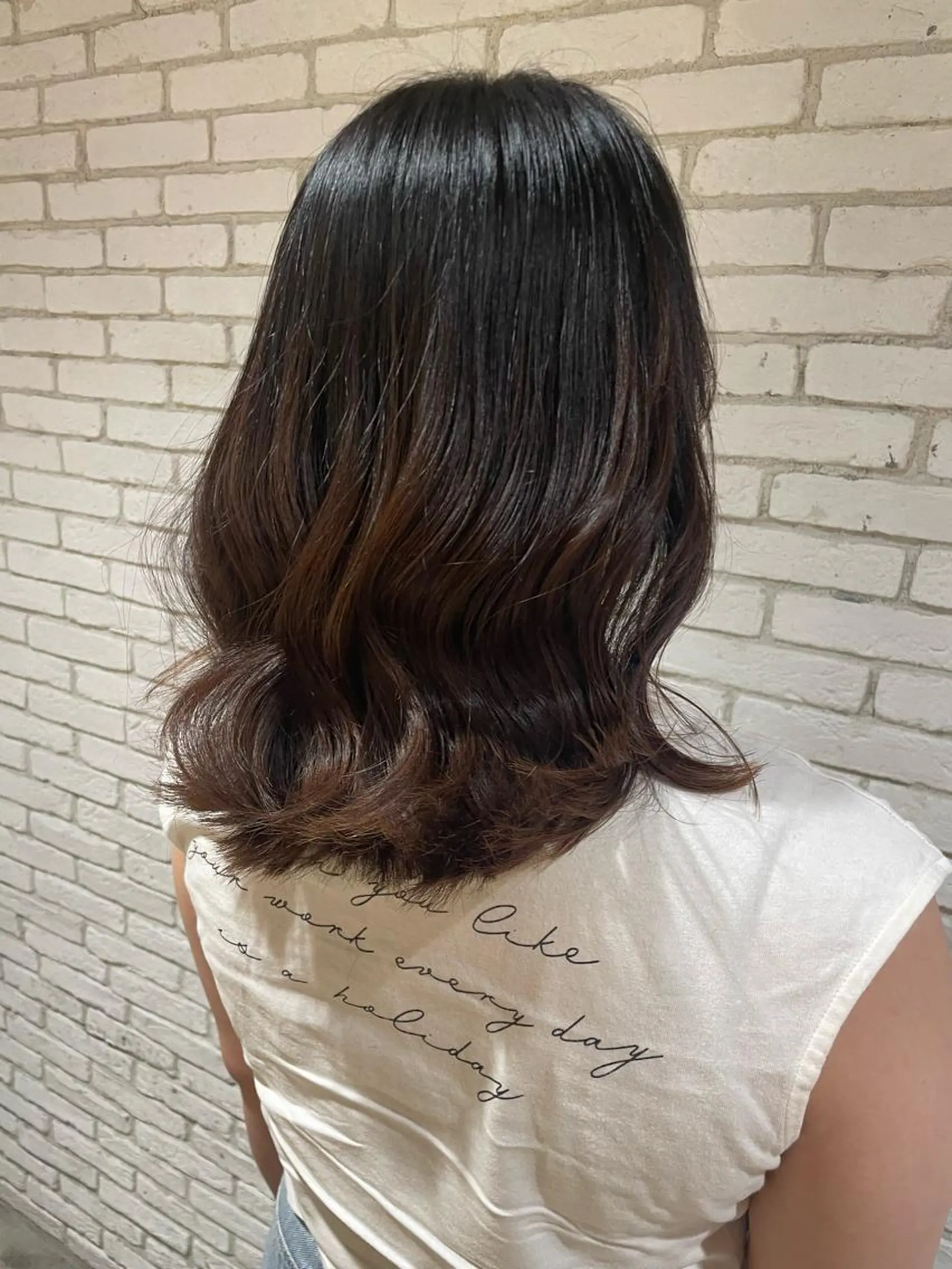 ミディアム カラー 髪質改善/縮毛/新宿 🫧SUZUKA🫧のヘアスタイル