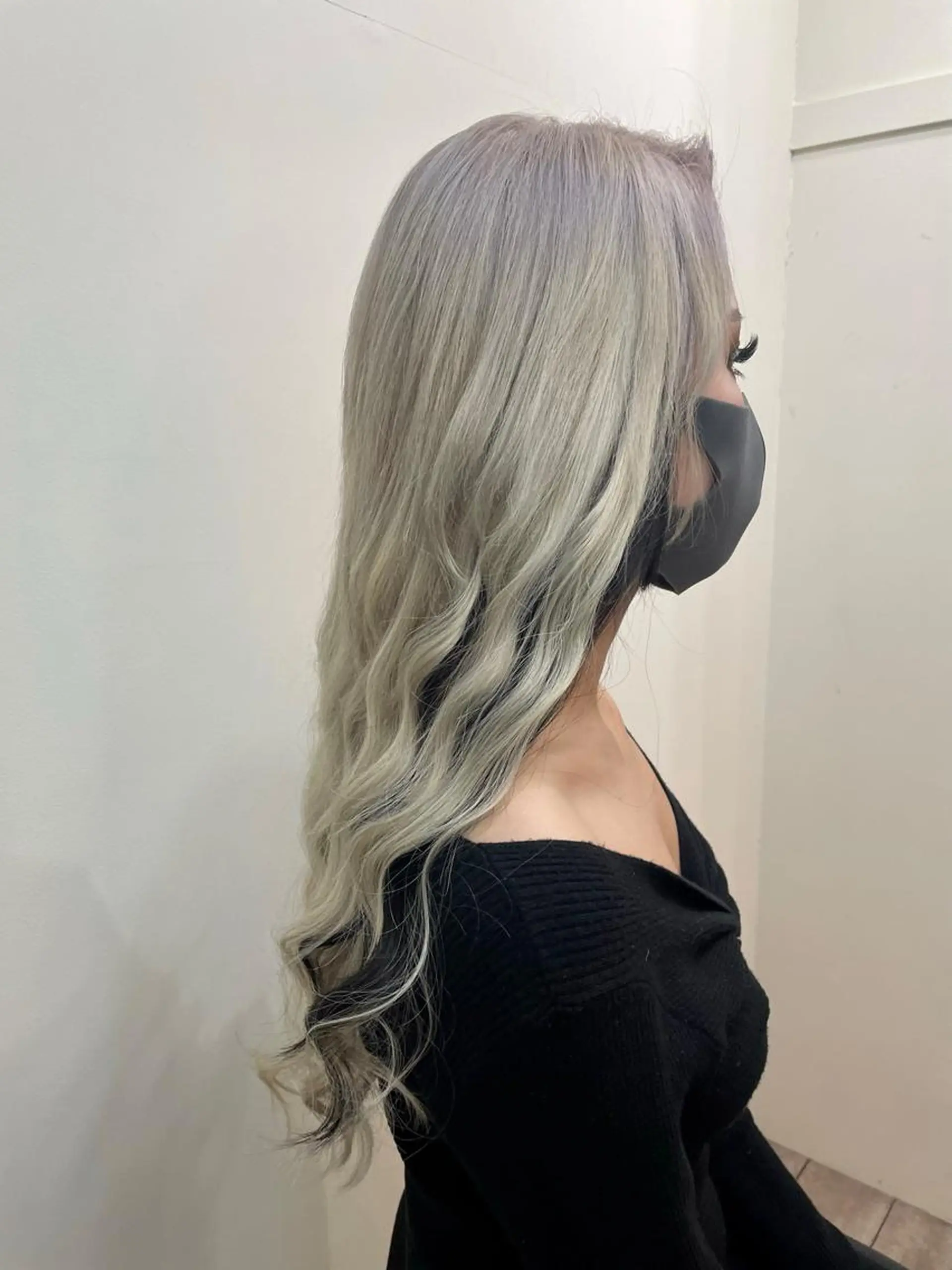 ロング カラー シールエクステ バレイヤージュ ブリーチ ケアブリーチ ダブルカラー ヘアカラー エクステ WEST OLAND加藤圭介のヘアスタイル