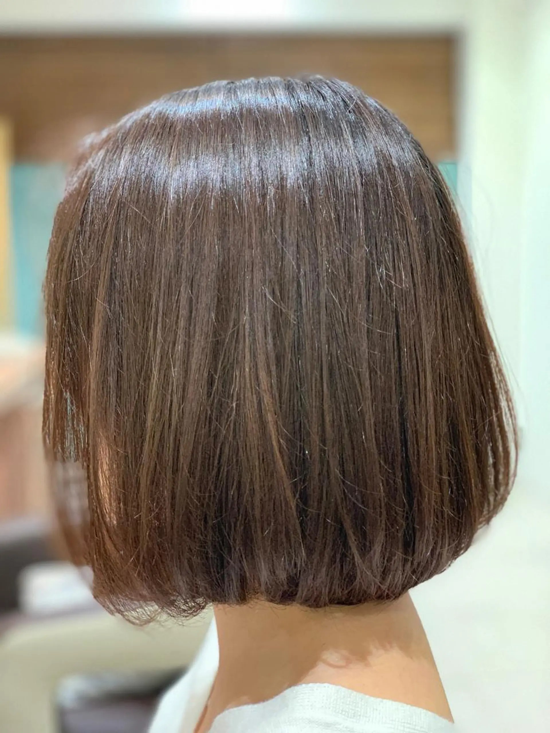 ショート カラー ワンレンボブ ボブ 平本 雄馬のヘアスタイル