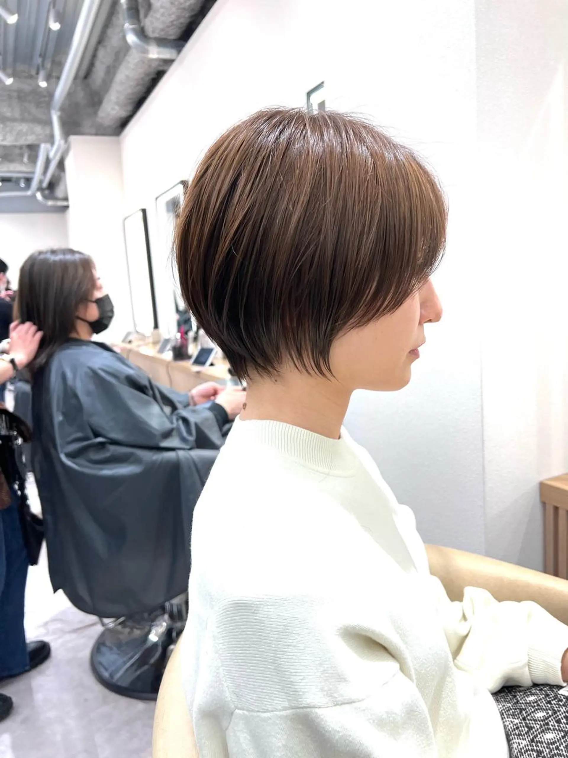 ショート カラー ショートヘア 【似合わせ・レイヤー ・パーマ】海気のヘアスタイル