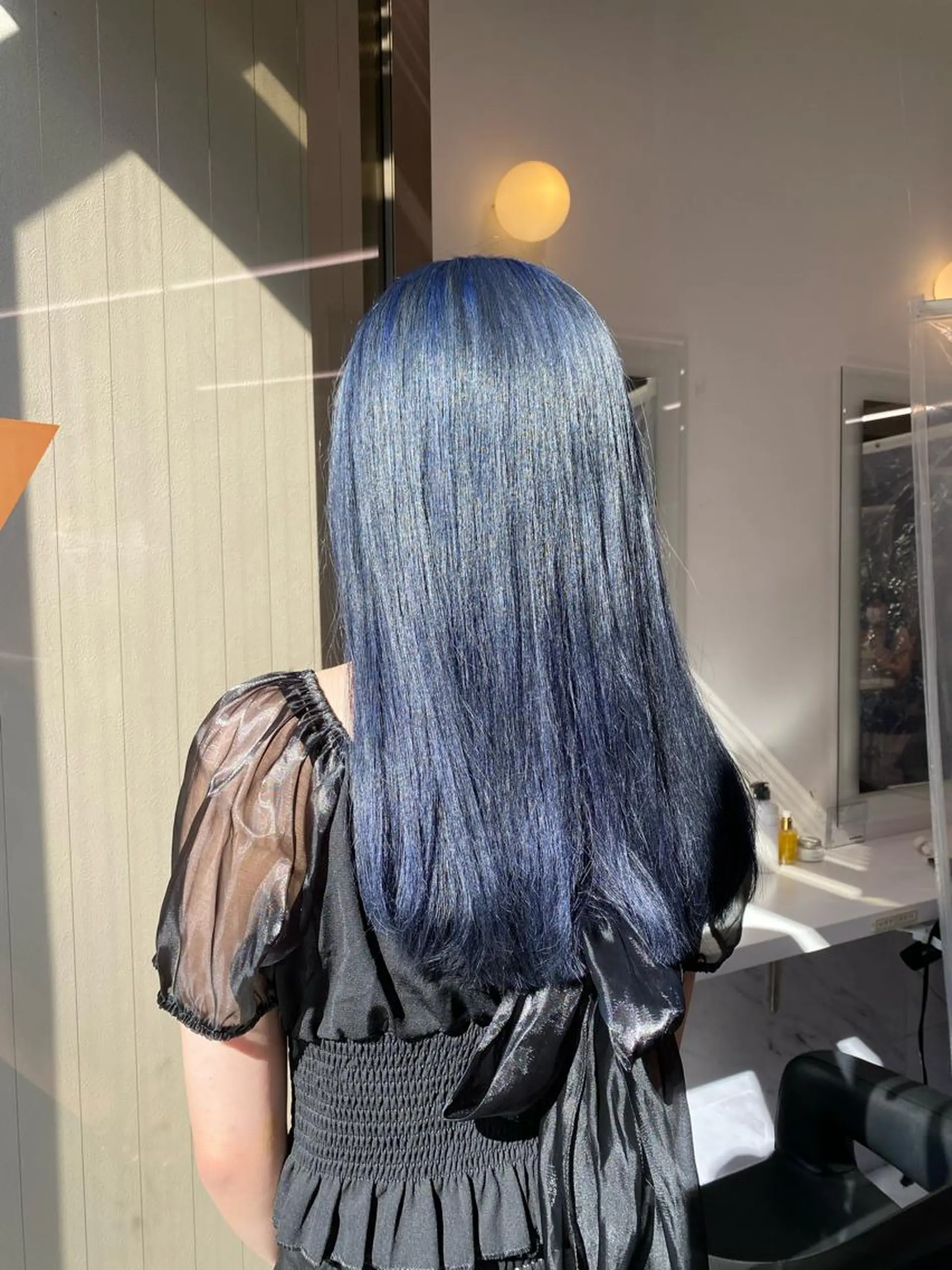 ロング カラー ヘアアレンジ ブルーカラー 髪質改善 トリートメント TRUNAIL&EYE所属・TRU Shino🦋のマツエク・マツパデザイン