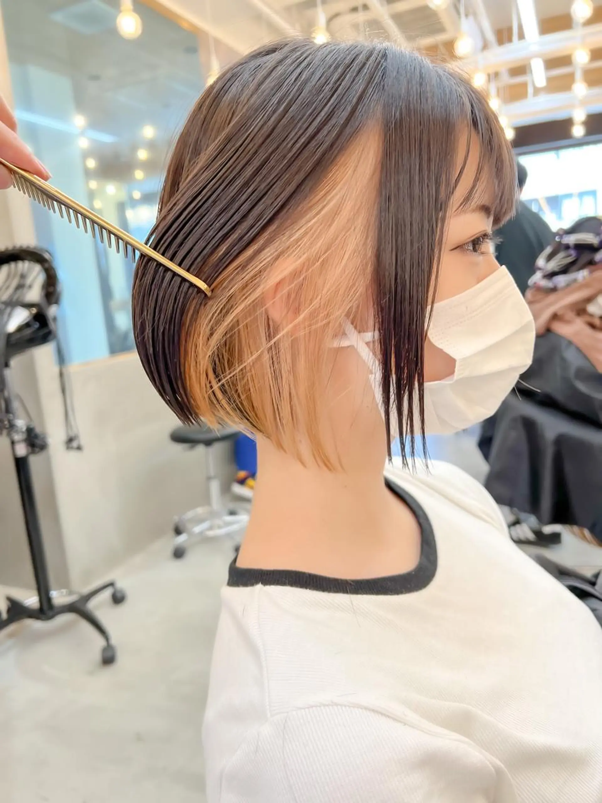 ショート カット ヘアカラー トリートメント ボブ/縮毛矯正 髪質改善/もえるのヘアスタイル