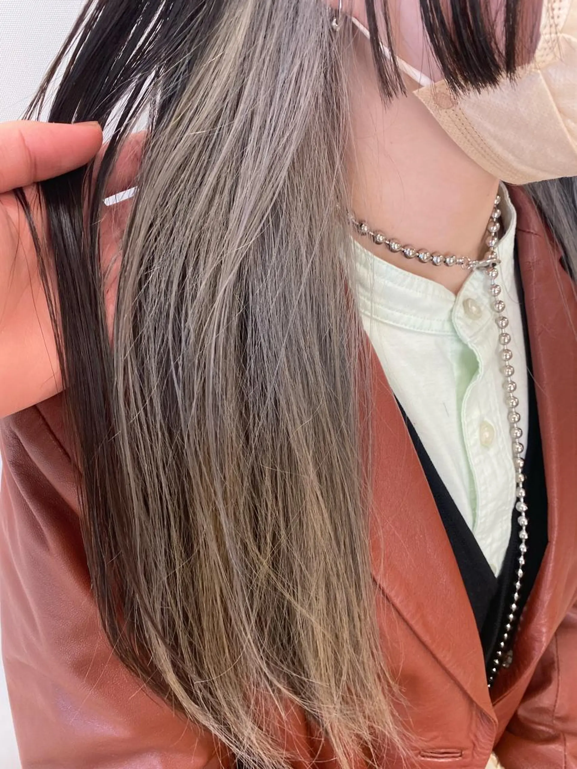 ロング カラー ヘアカラー トリートメント ヘアセット ハイトーン/ウルフ /レイヤー/坂野幸伸のヘアスタイル