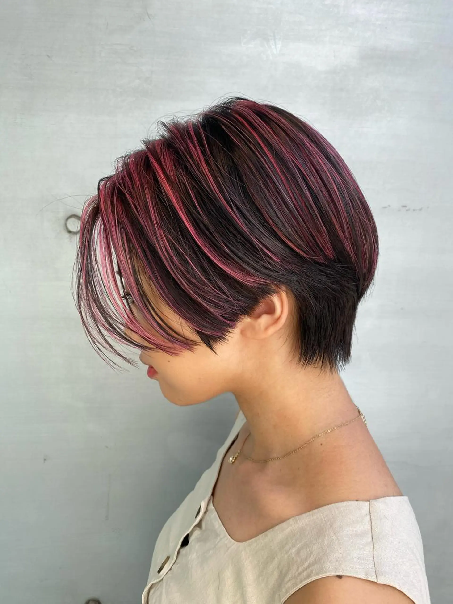 ショート カラー brace今里店店長 加井直樹のヘアスタイル