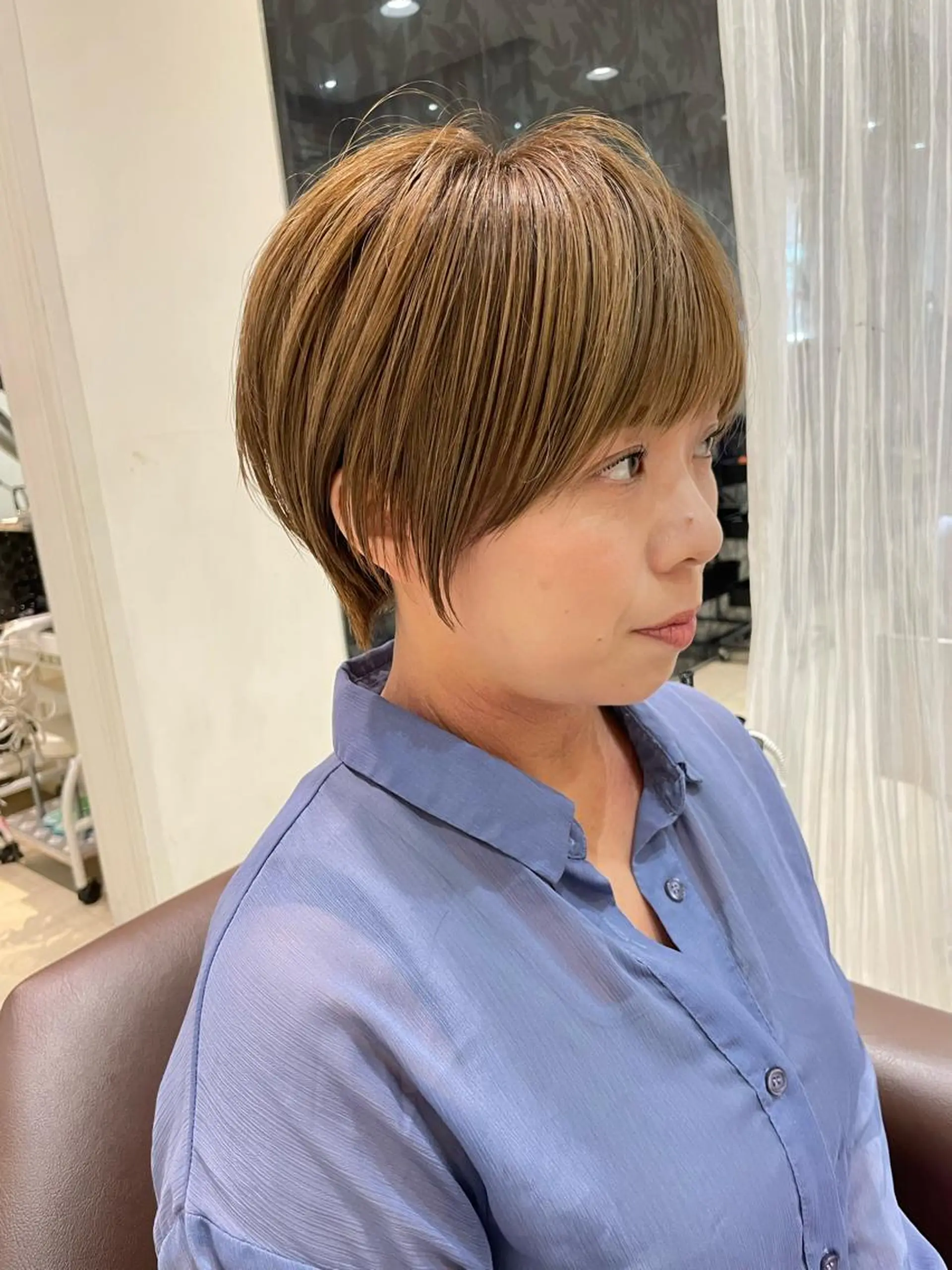 ショート 韓国レイヤー🇰🇷 ReLien西大寺店のヘアスタイル