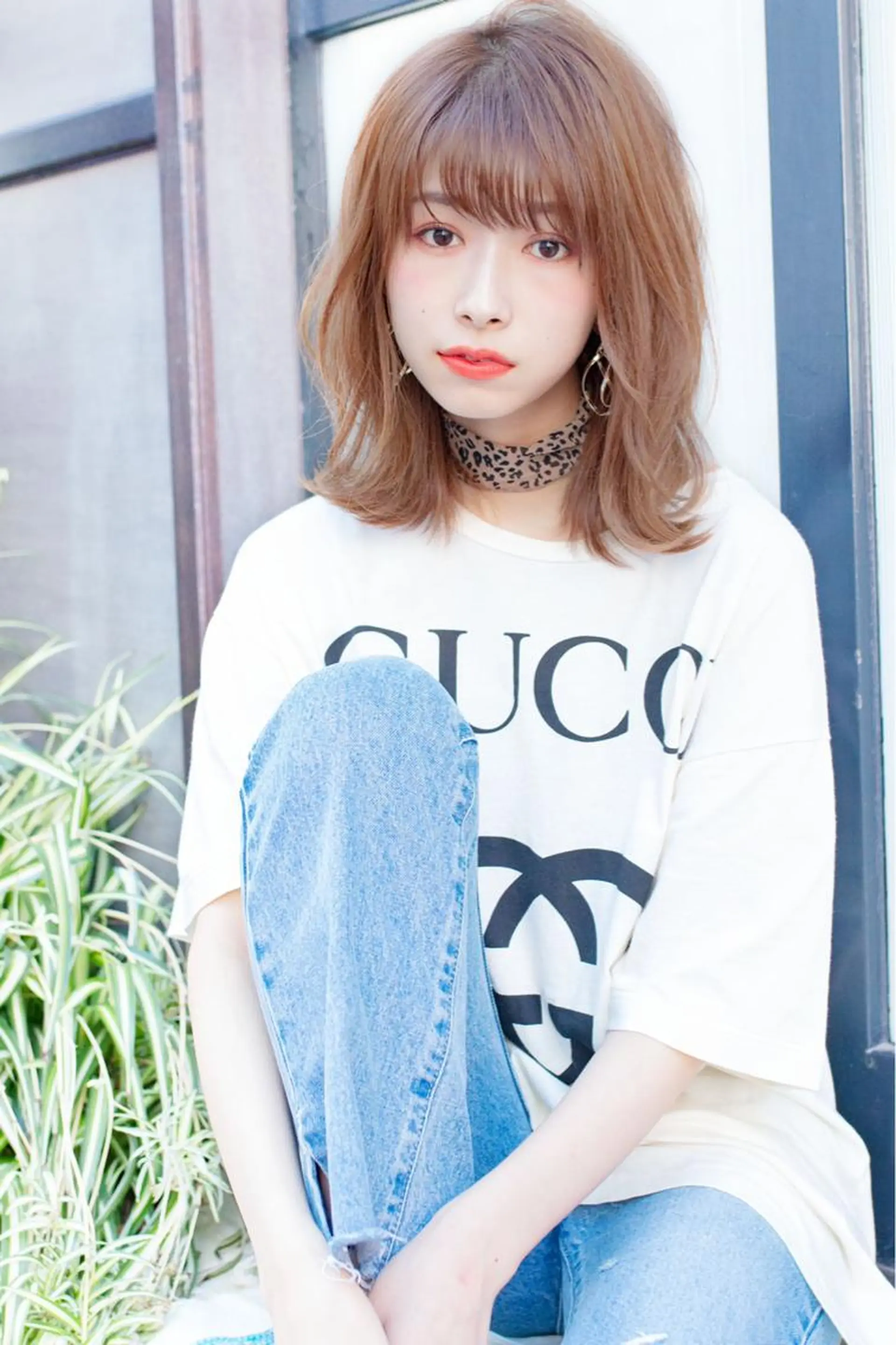 ミディアム カット ヘアカラー トリートメント CLAN クランのヘアスタイル