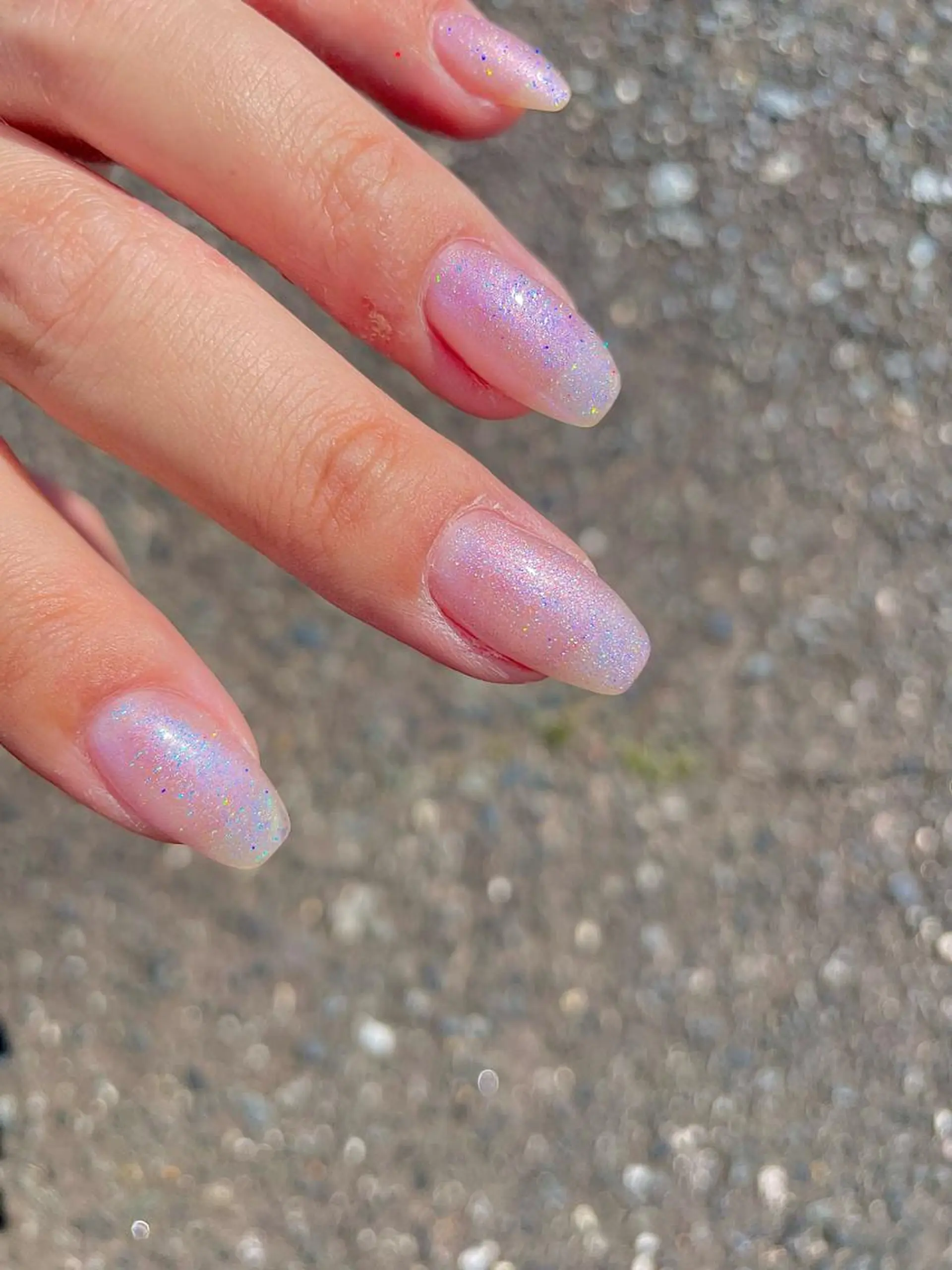 ネイル フラッシュネイル 氷ネイル・うるうるネイル ラメ(グリッター) ロングネイル マグネットネイル Ri-e's nailのネイルデザイン