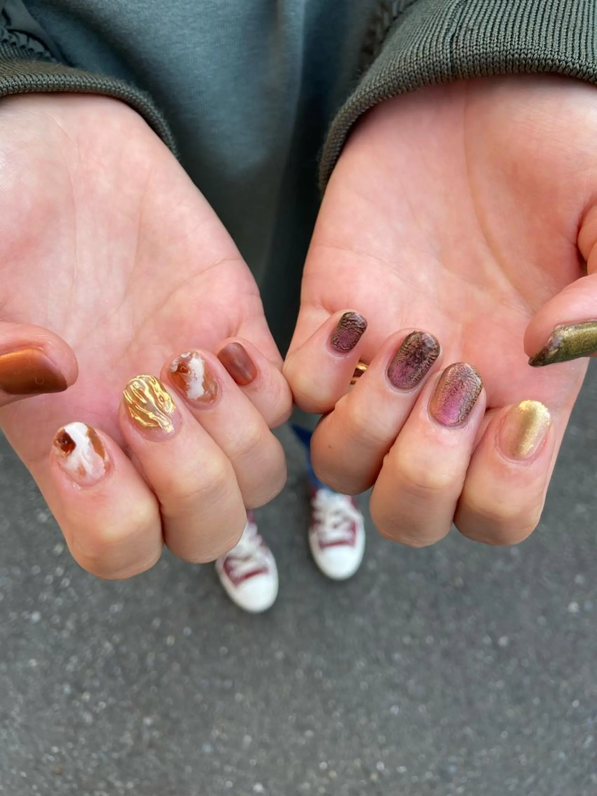 ネイル マットネイル ミラーネイル ニュアンスネイル ワンカラーネイル . unffのネイルデザイン