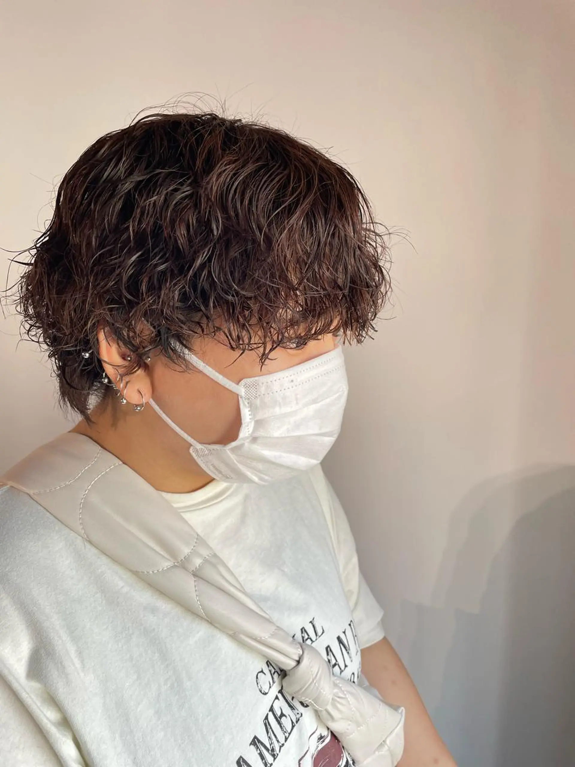 パーマ メンズ La fith hair ray 札幌店所属・顔まわり/W カラー/リョウのヘアスタイル