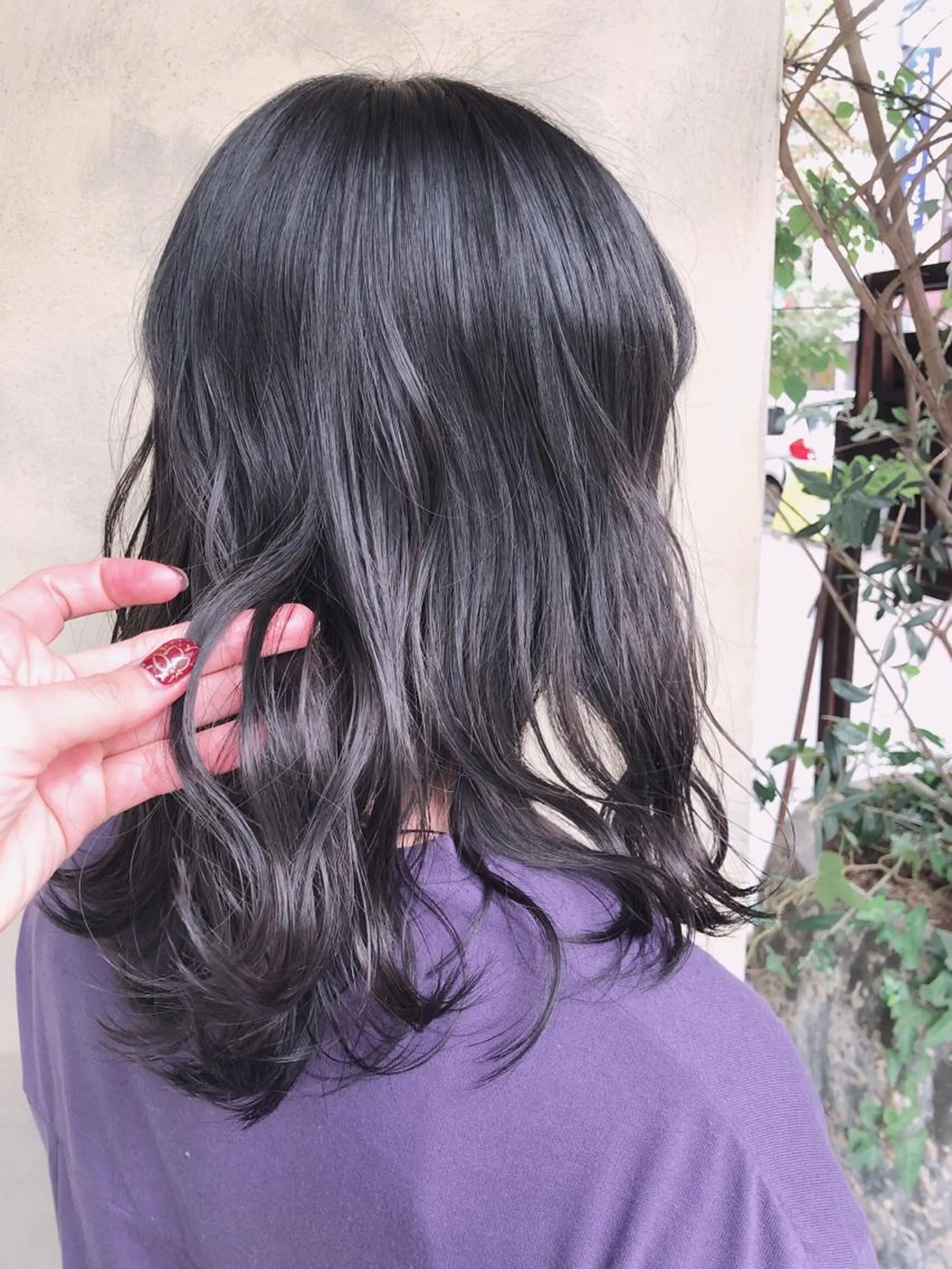 ミディアム カラー 🧸プルエクステ❤︎ ネイルKAO🧸のヘアスタイル