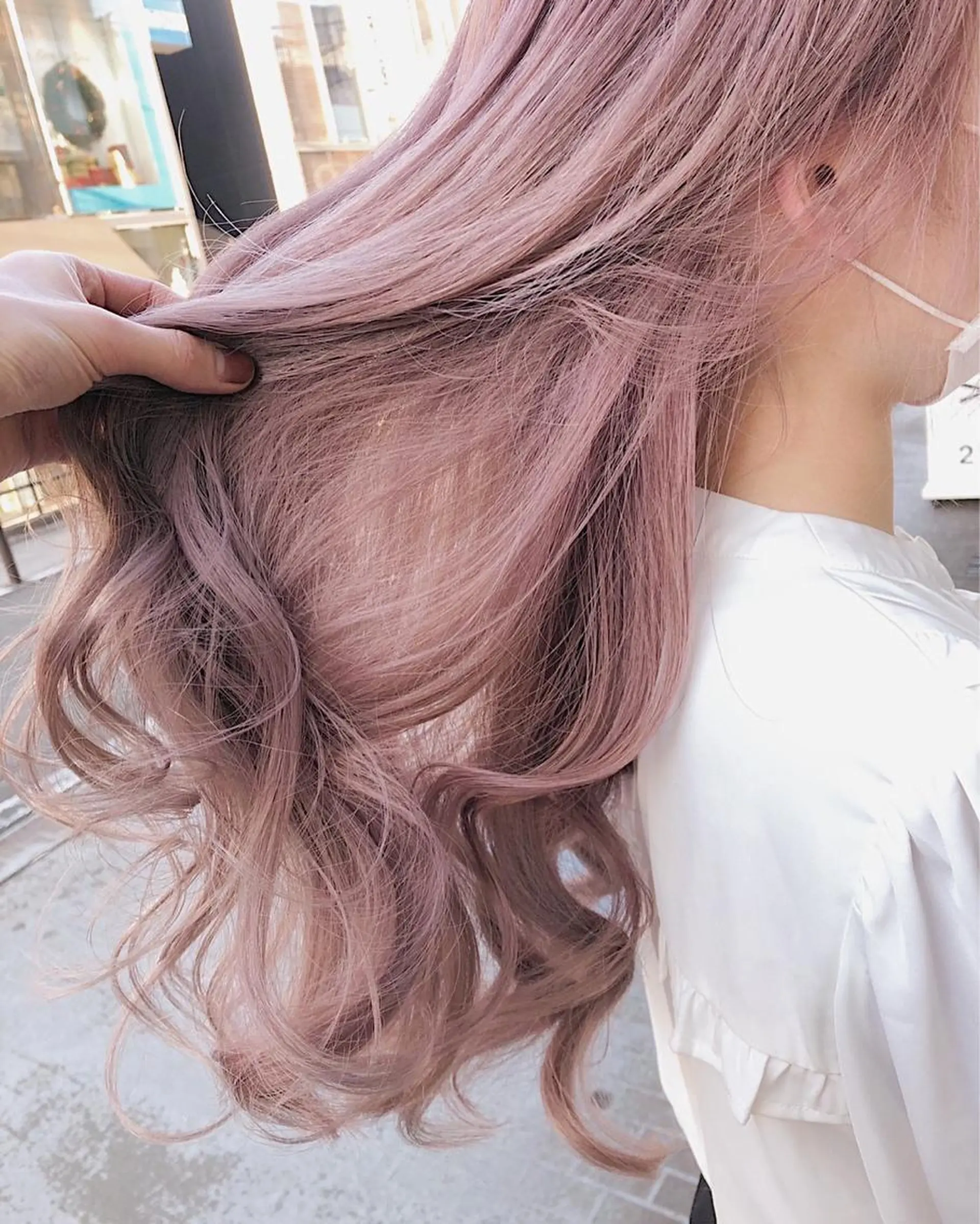 セミロング ❄️💛エクステ ブリーチ❄️yukiのヘアスタイル