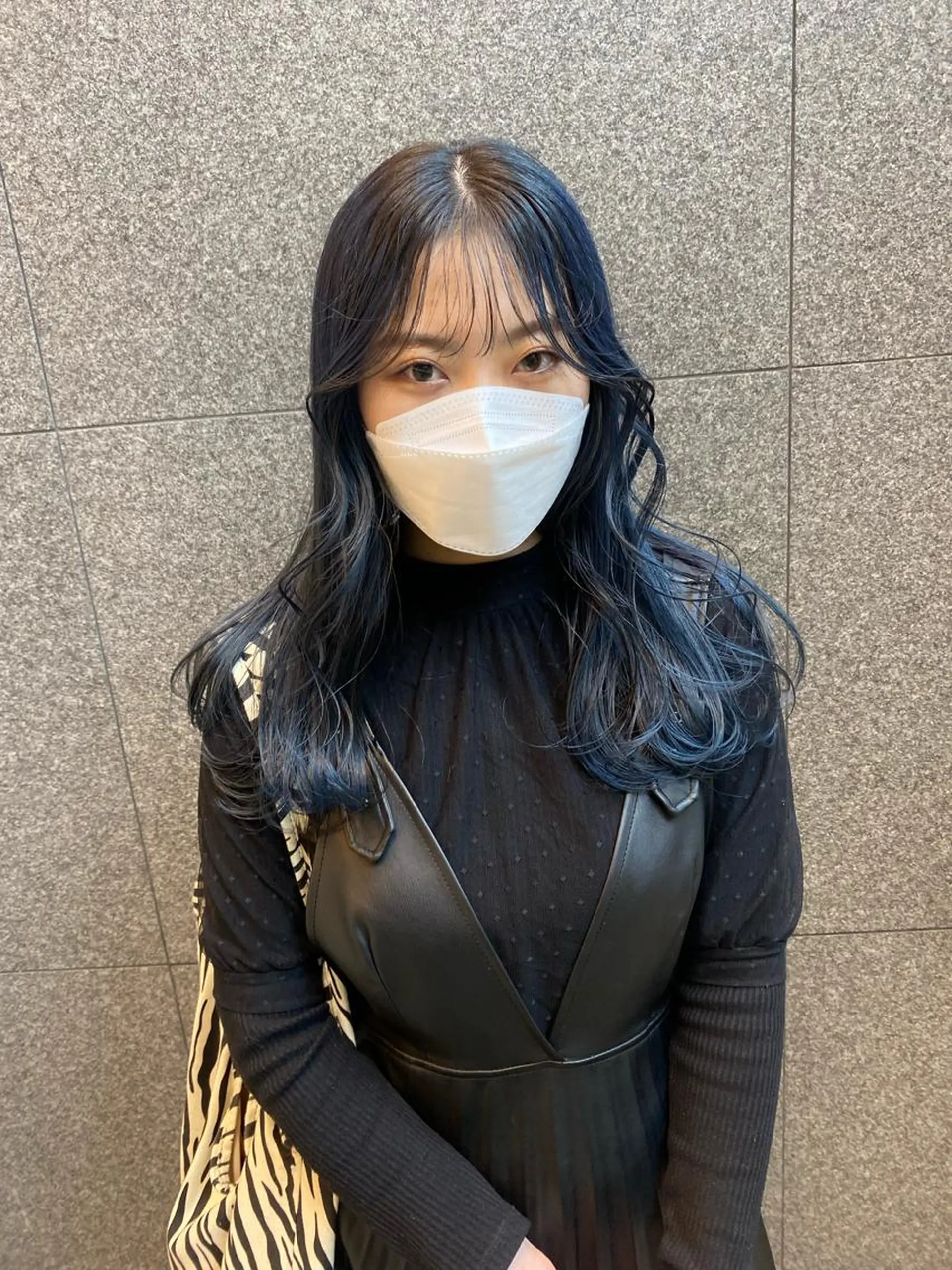 ロング 髪と音処 マトぺ所属・デザインカラー/ボブ ブリーチカラー/ユリのヘアスタイル