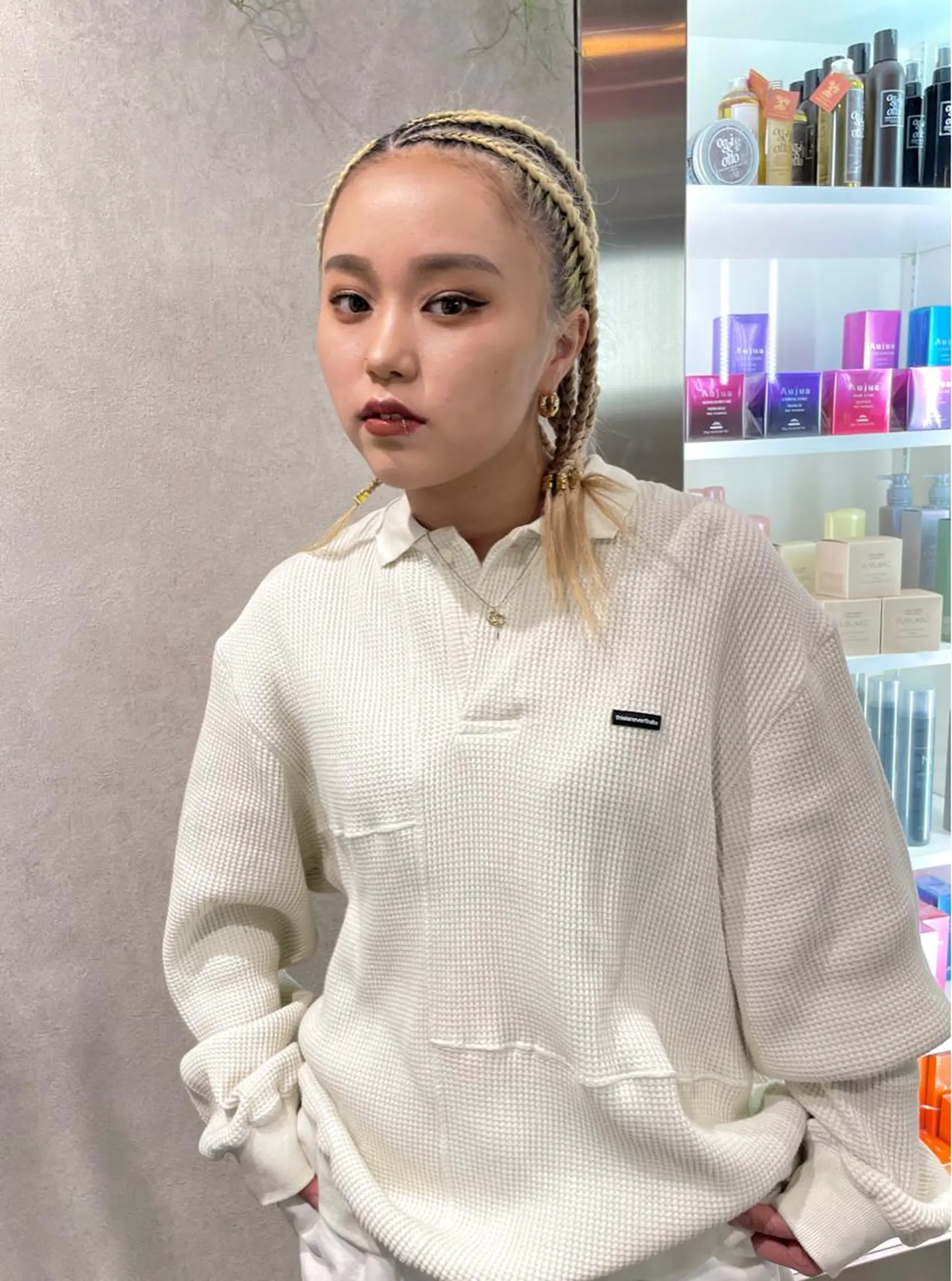 ヘアアレンジ ヘアセット スミレ /メンズ /コーンロウのヘアスタイル