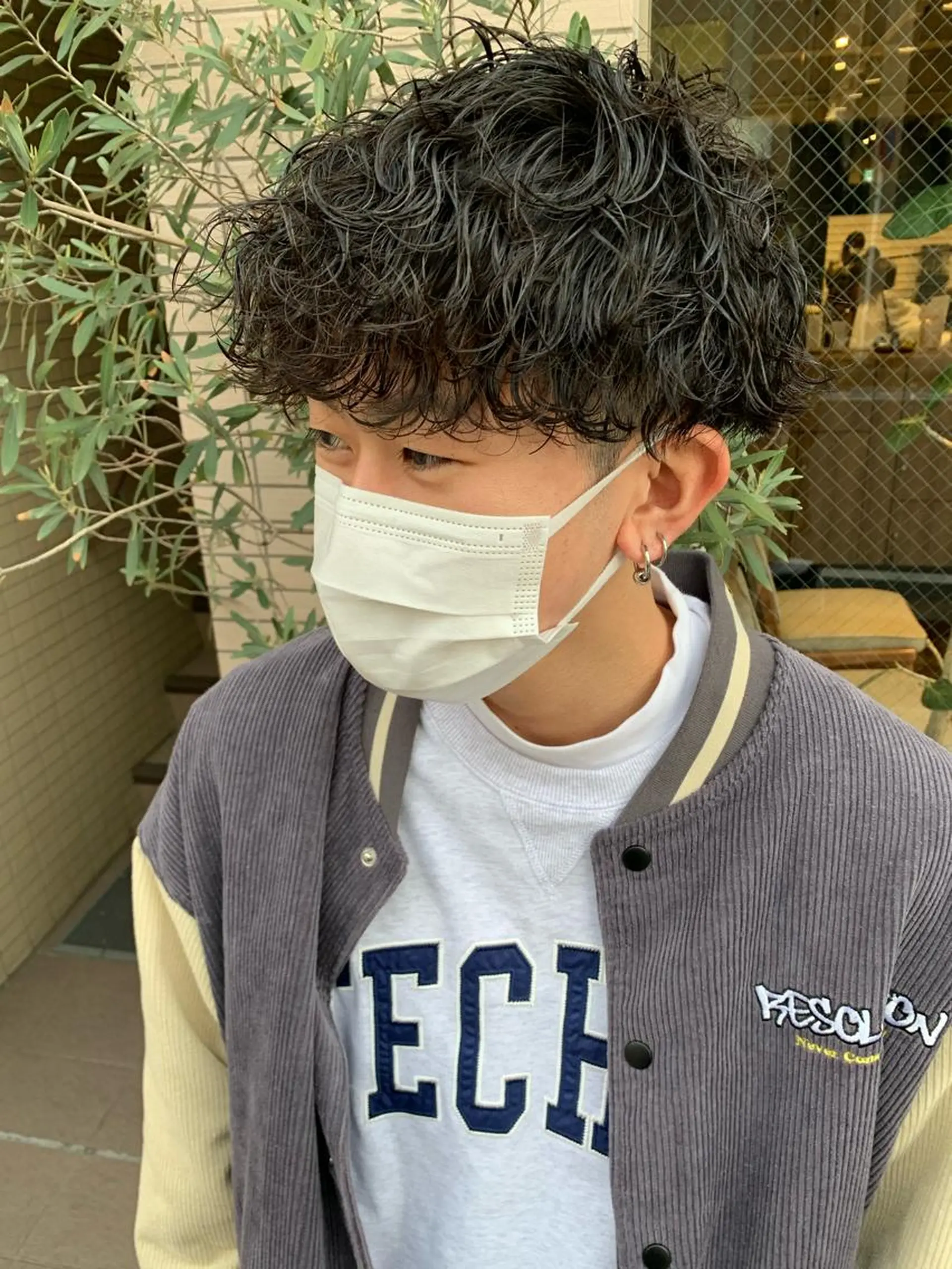 パーマ メンズ メンズパーマ 波巻きパーマ スパイラルパーマ Produce with SALON VILLAGE所属・メッシュパーマ職人/ 窪田 優也/ツイスパのヘアスタイル