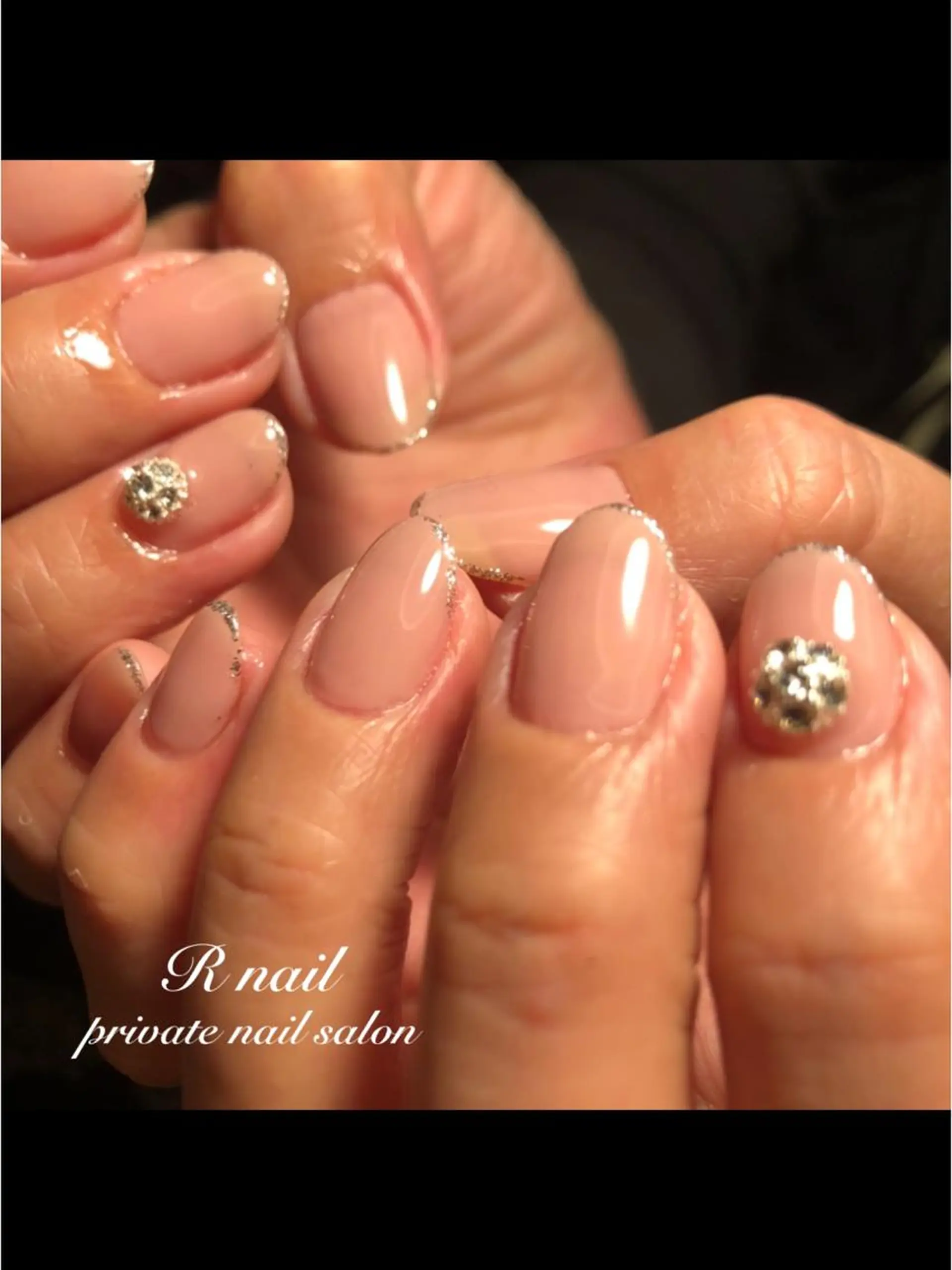 ネイル ラメ(グリッター) ワンカラーネイル R nailのネイルデザイン