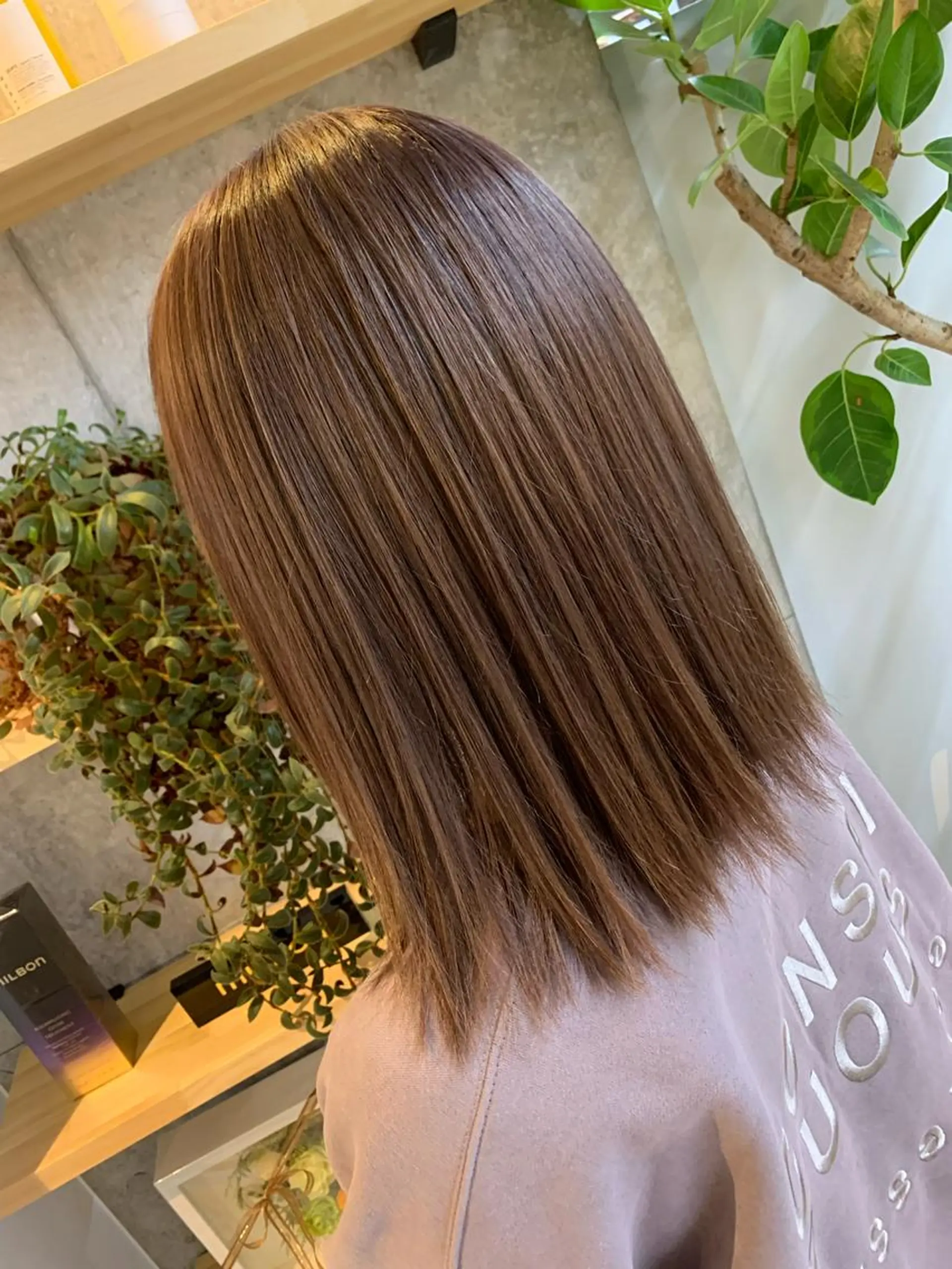 ミディアム カラー ヘアカラー トリートメント 天野 開のヘアスタイル