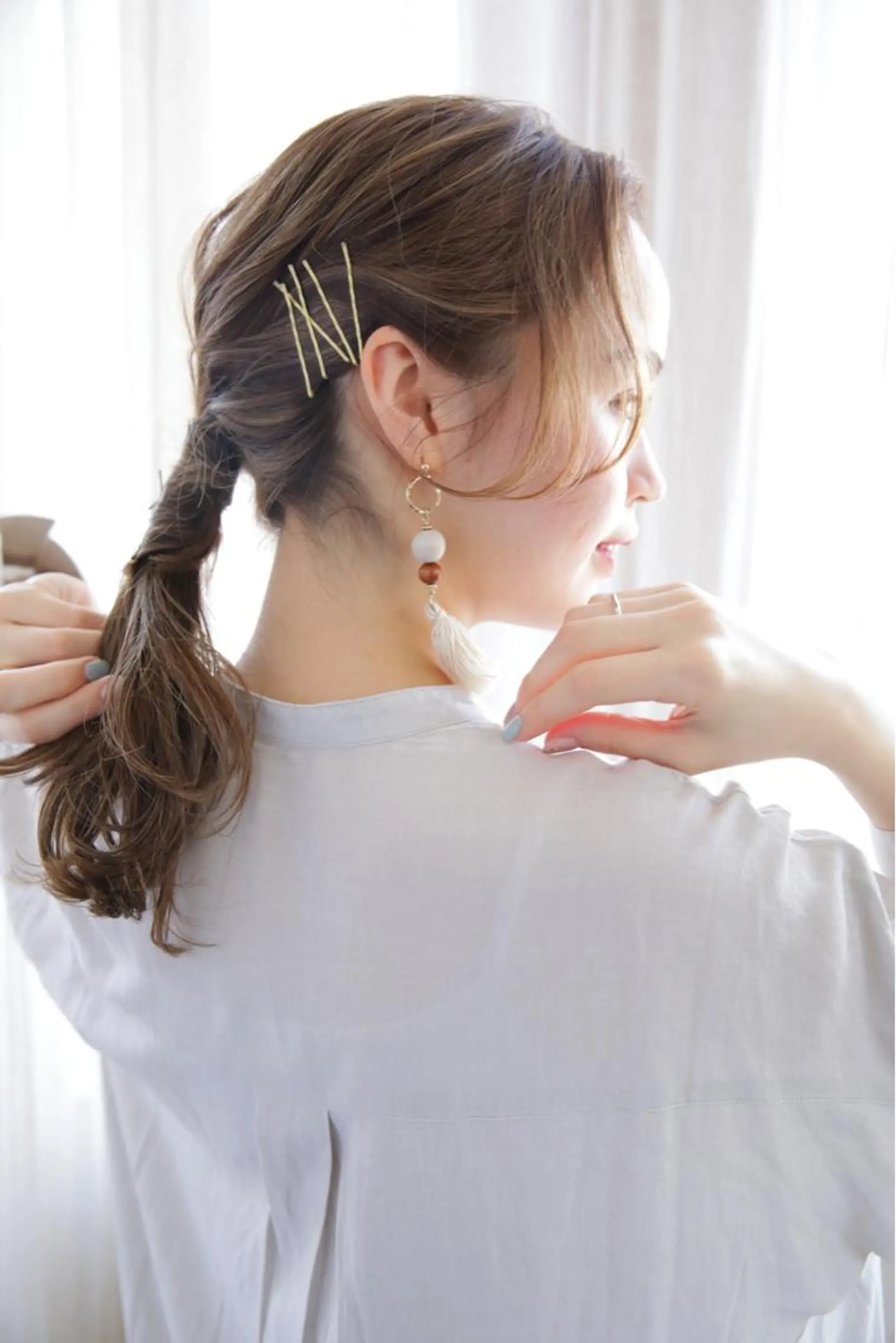 セミロング カラー 🦖鶴岡香純🦖 産休中のヘアスタイル