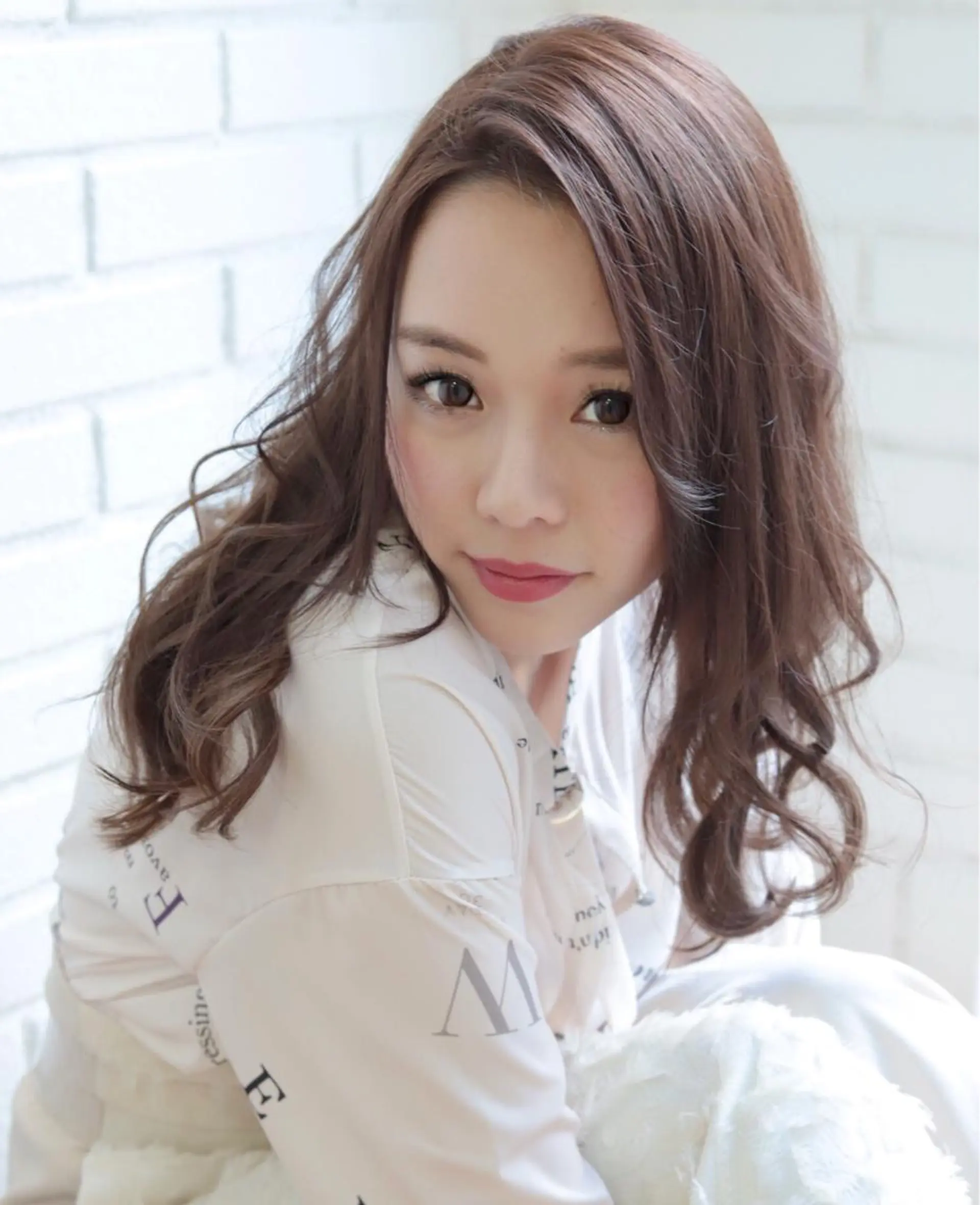 ロング カラー アッシュ ピンクカラー ピンクアッシュ 安藤 明日翔のヘアスタイル