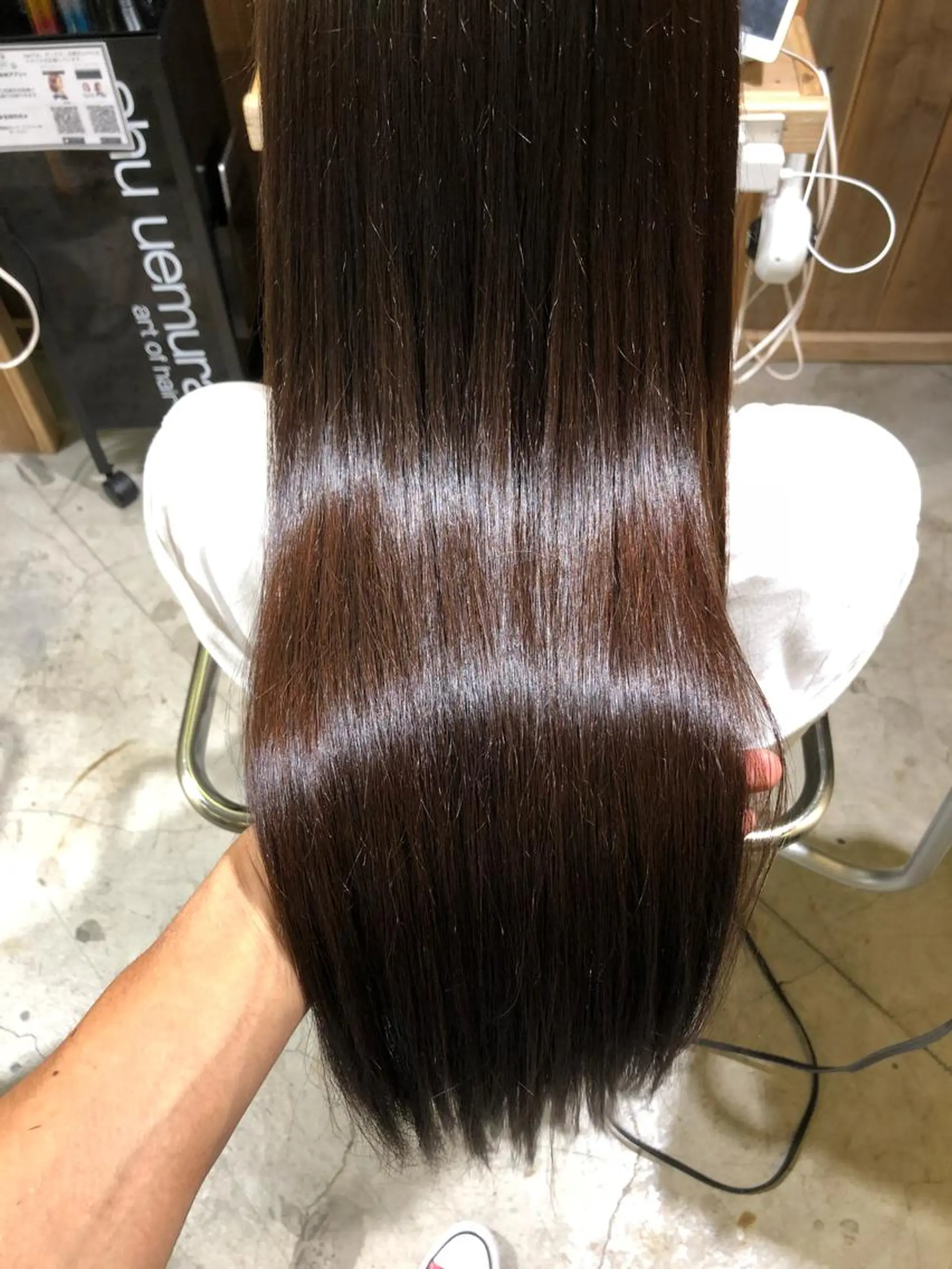 ロング 髪質改善 縮毛矯正 カット ヘアカラー トリートメント 舘野 太嘉宏のヘアスタイル