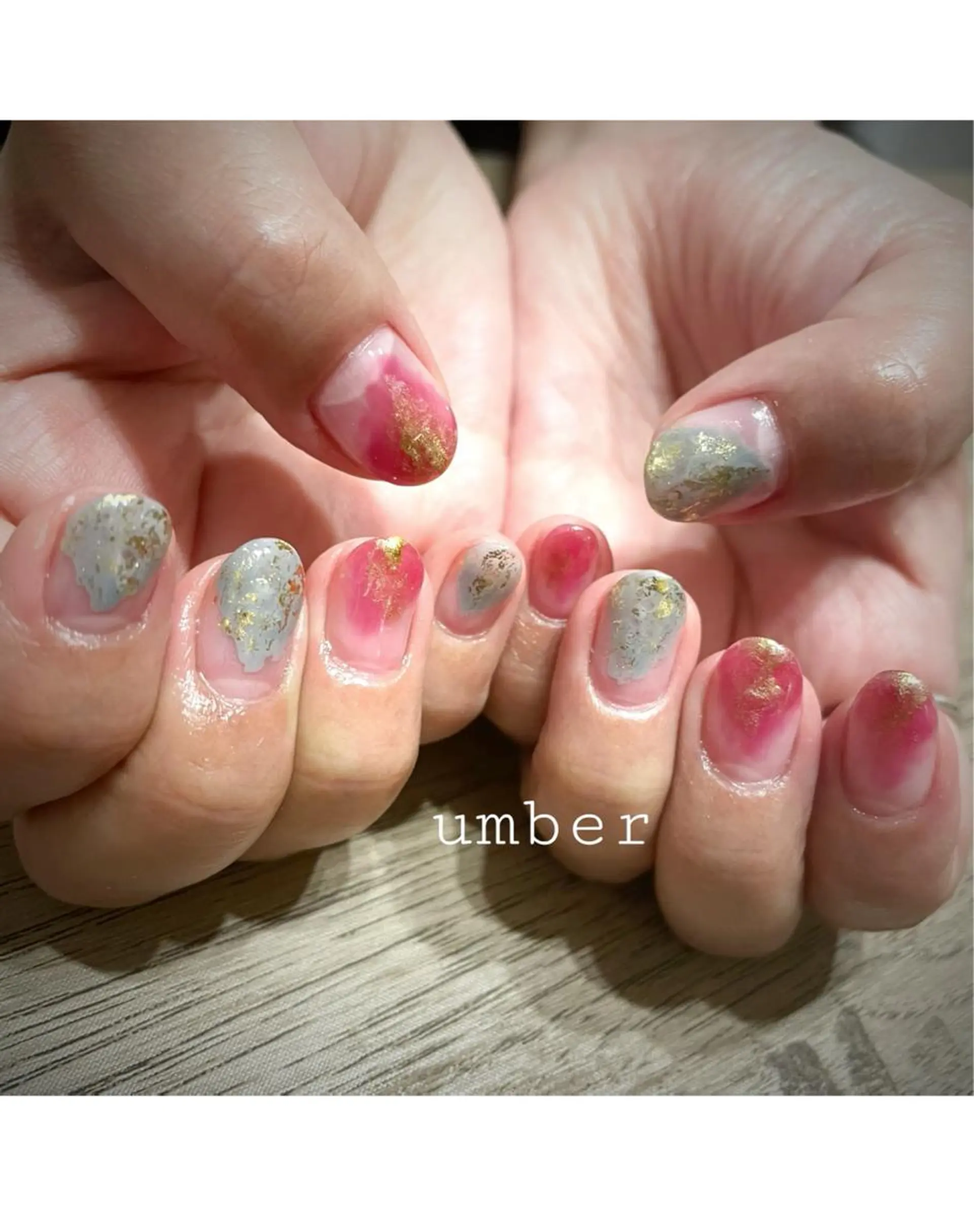 ネイル クリアネイル フットネイル フレンチネイル マグネットネイル メンズネイル ハンドネイル umber 三茶1分のネイルデザイン