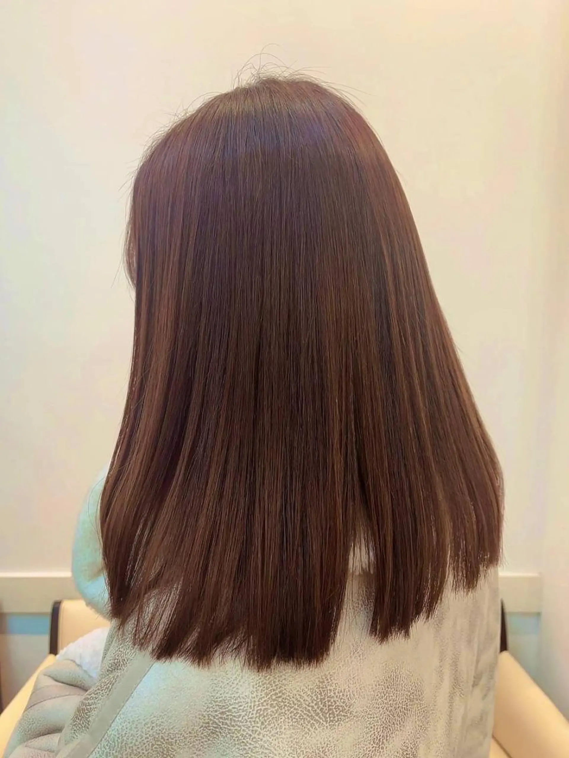 カラー hairsalon de Forever vida所属・切りっぱなしボブ/ 縮毛矯正のヘアスタイル