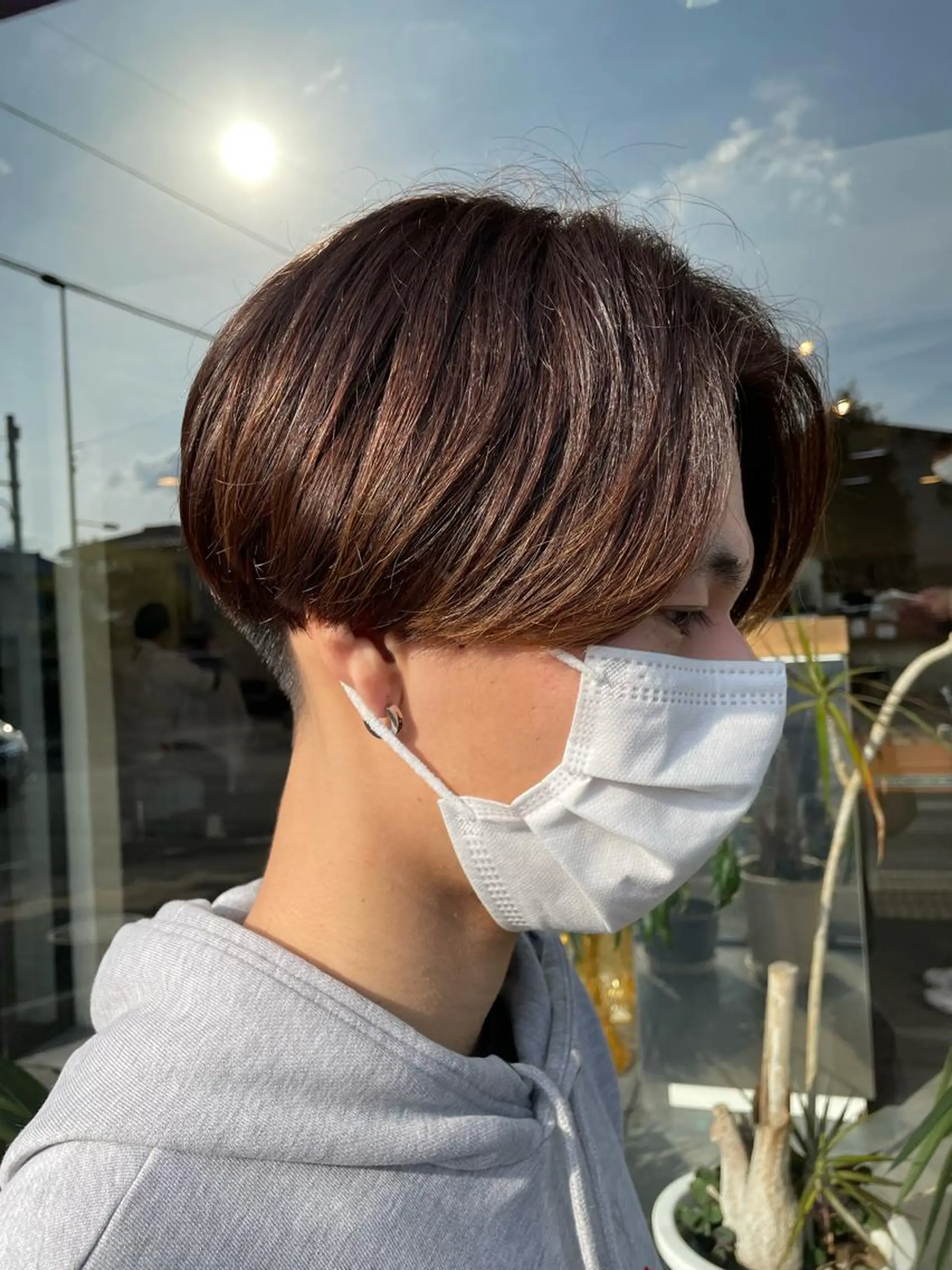 ショート カラー メンズ カット ヘアカラー トリートメント 村上 楓弥のヘアスタイル