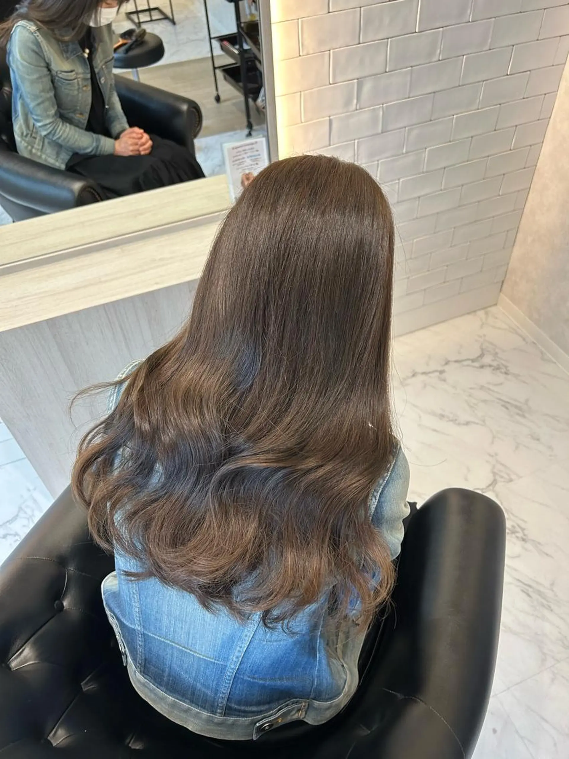 ロング カラー カット ヘアカラー トリートメント &chaLme   心斎橋所属・emi/髪質改善/ 韓国風/艶カラーのヘアスタイル