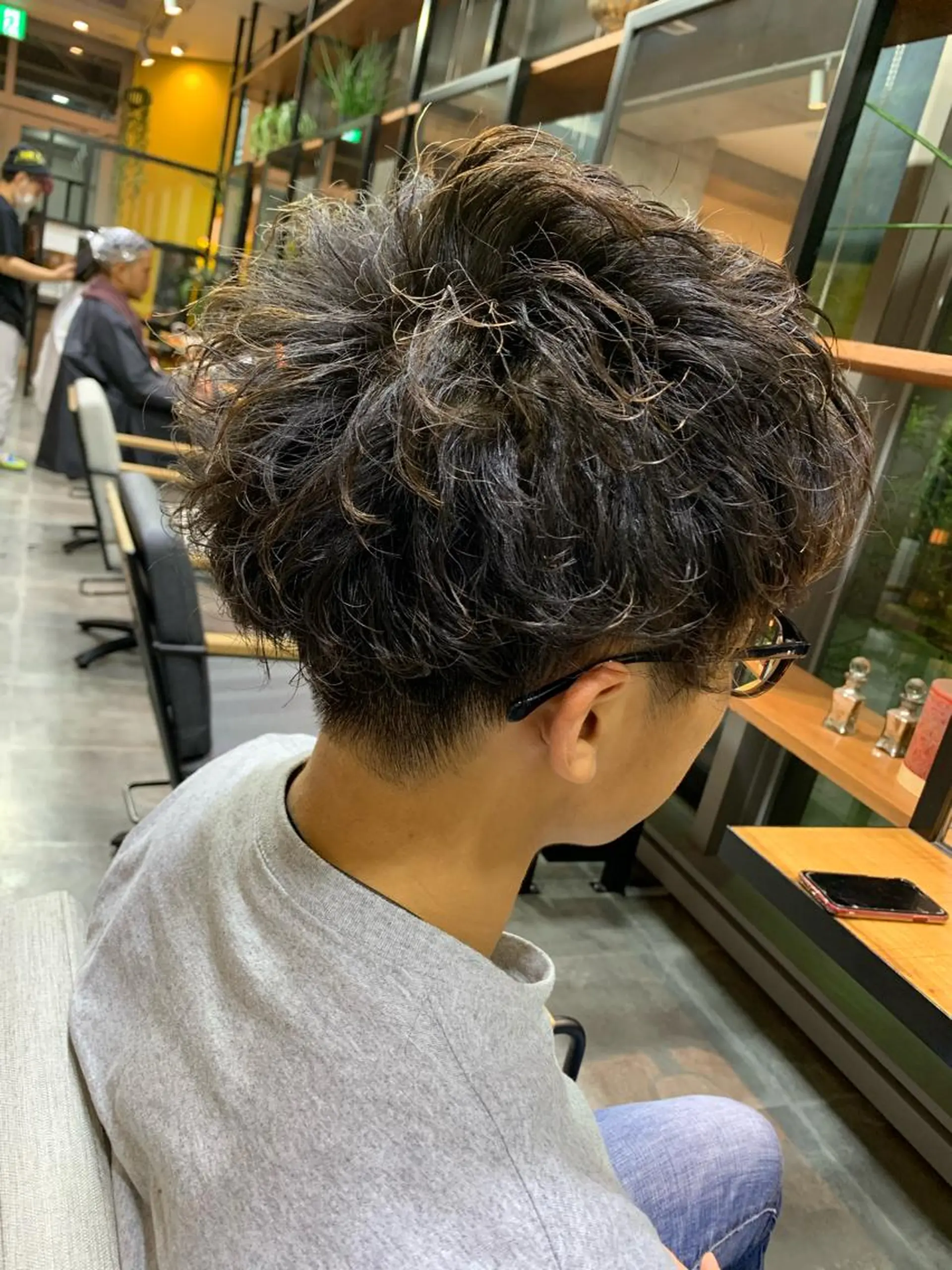 パーマ メンズ 天野 開のヘアスタイル