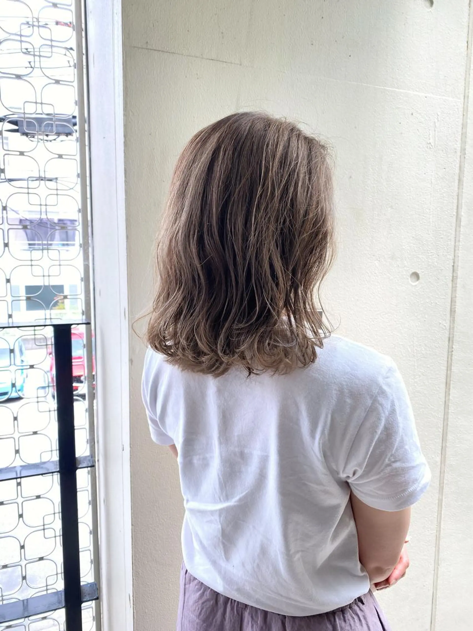 セミロング カラー カット ヘアカラー 進 詩織のヘアスタイル