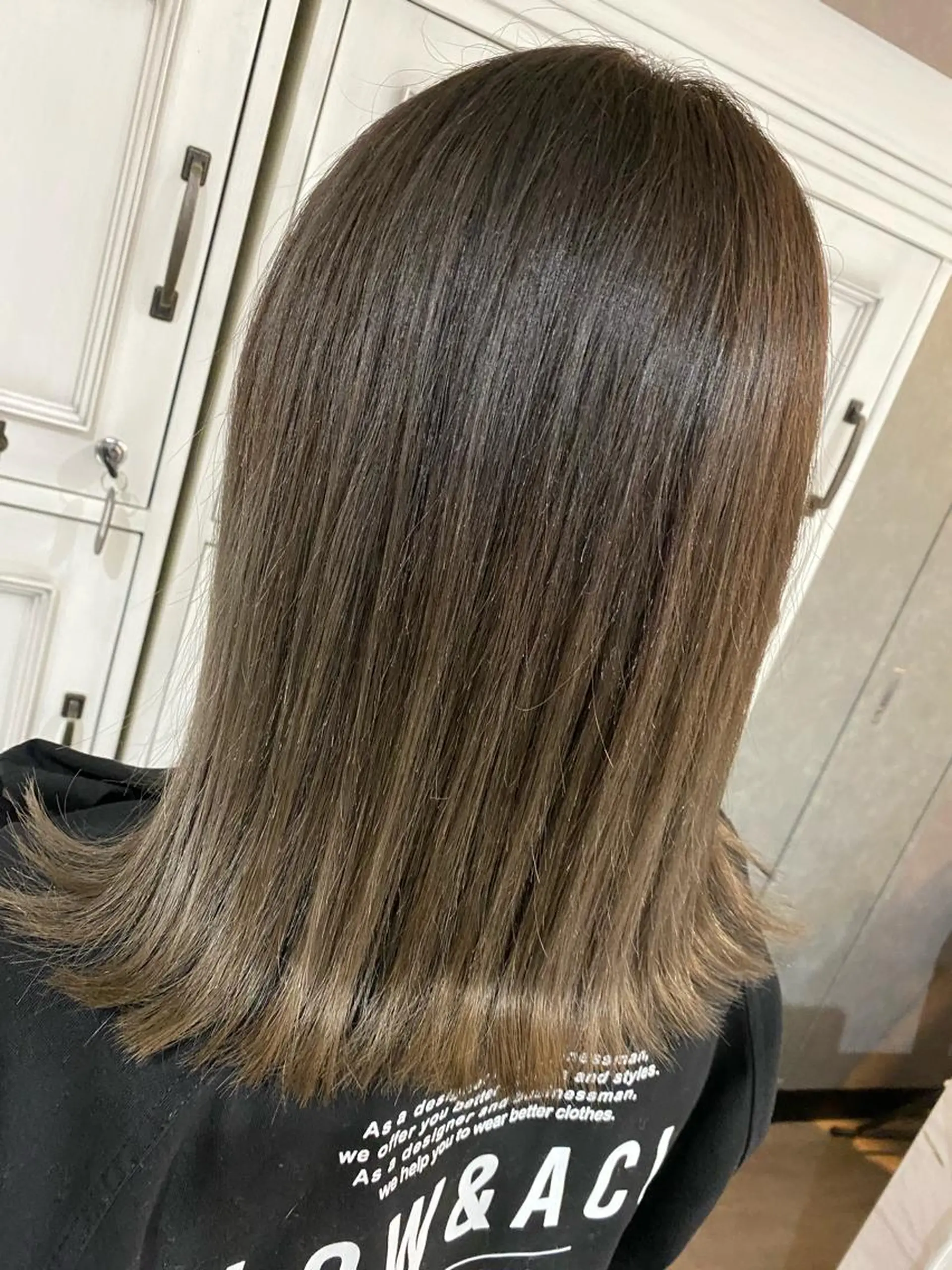 ミディアム カラー PANDOLA あゆり🦋のヘアスタイル