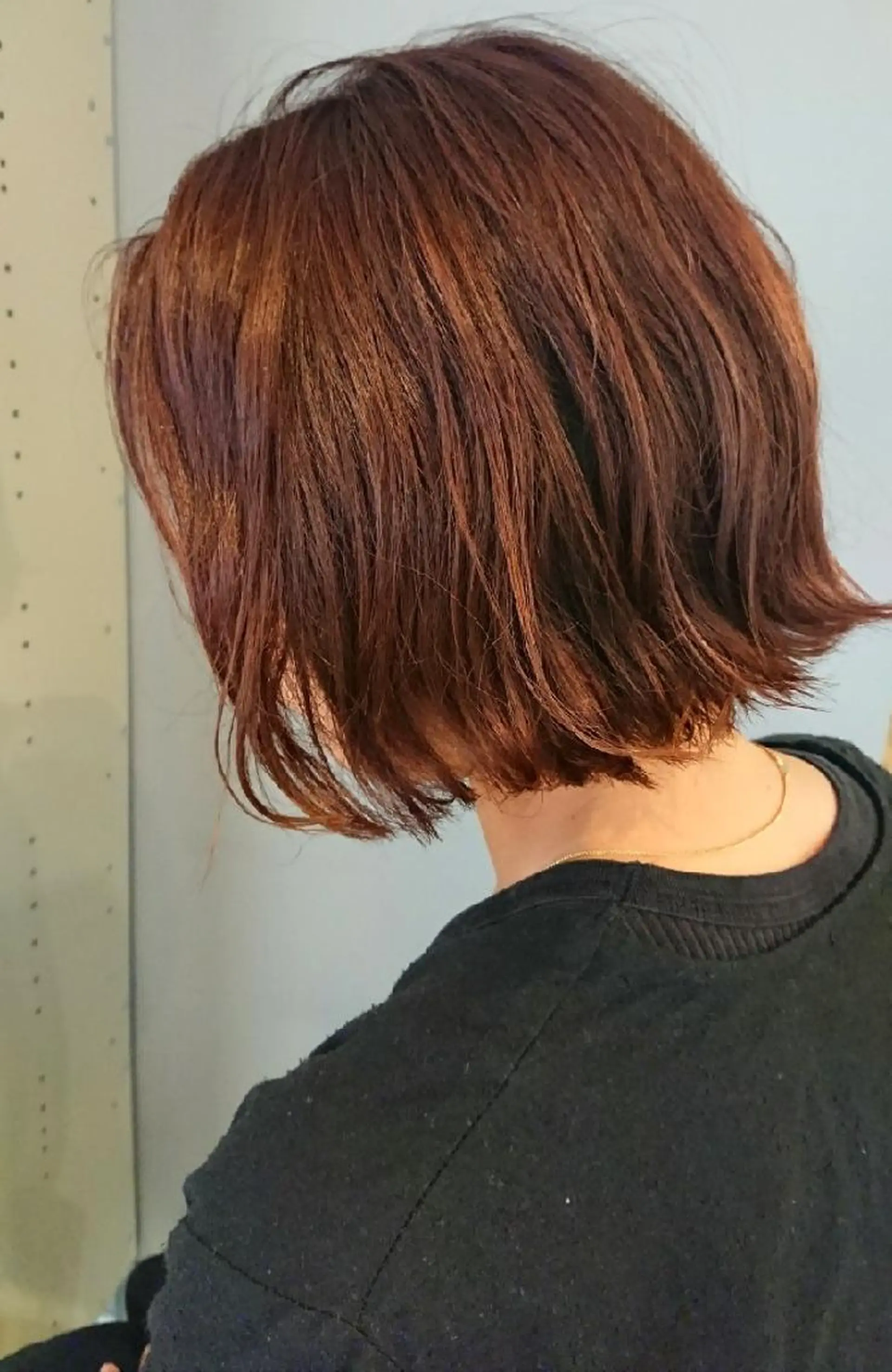 ショート カラー ブリーチ ブラウンカラー ブリーチなしカラー レッドカラー レッドブラウン coii コイ【原宿/表参道】のヘアスタイル