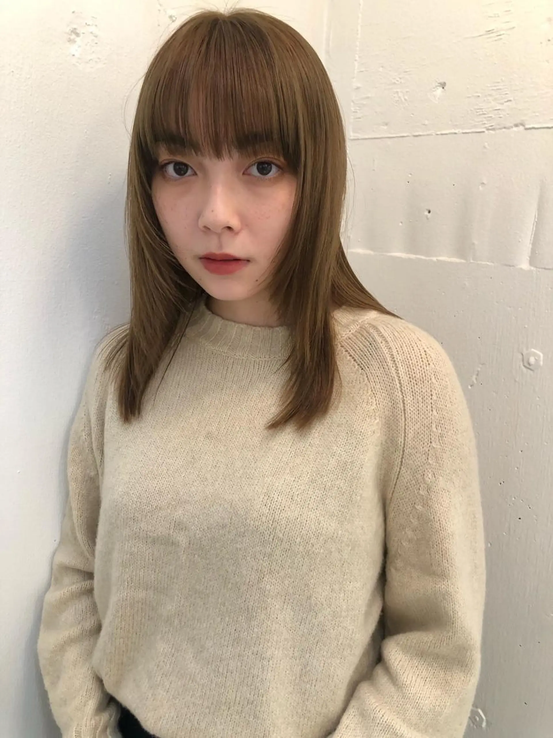 カラー ヘアカラー ブリーチカラー🎀 韓国風/寺門美優のヘアスタイル