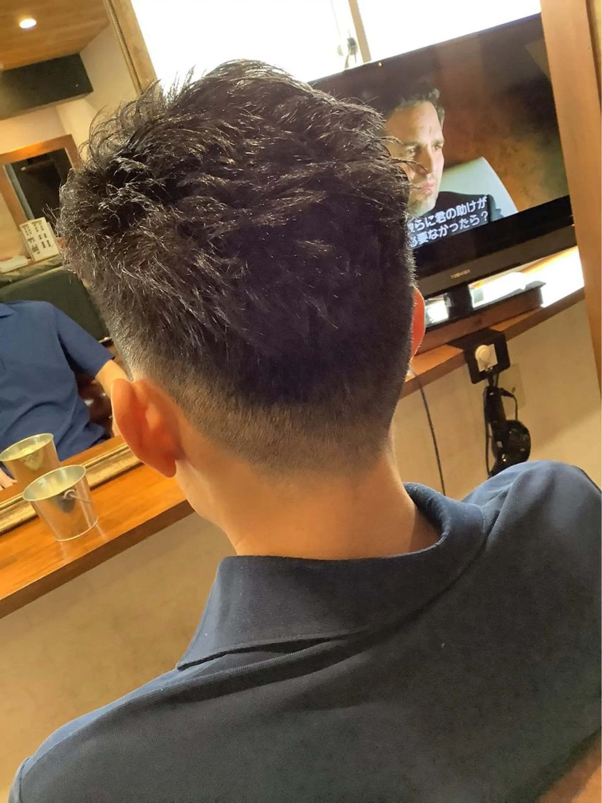 ショート メンズ フェードカット 稲田 全将のヘアスタイル