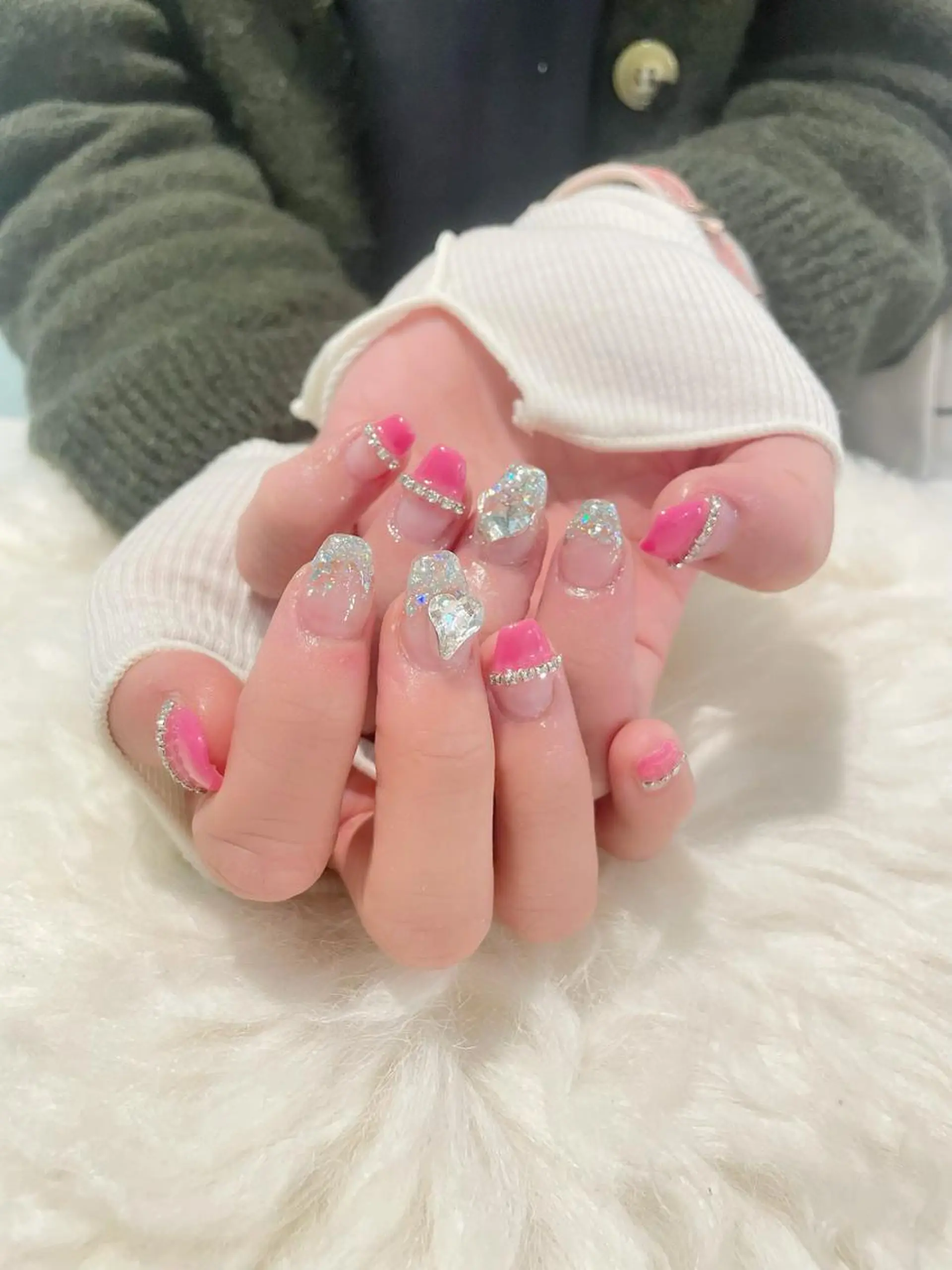 ネイル ピンク ハンドネイル DigNail Moeのネイルデザイン