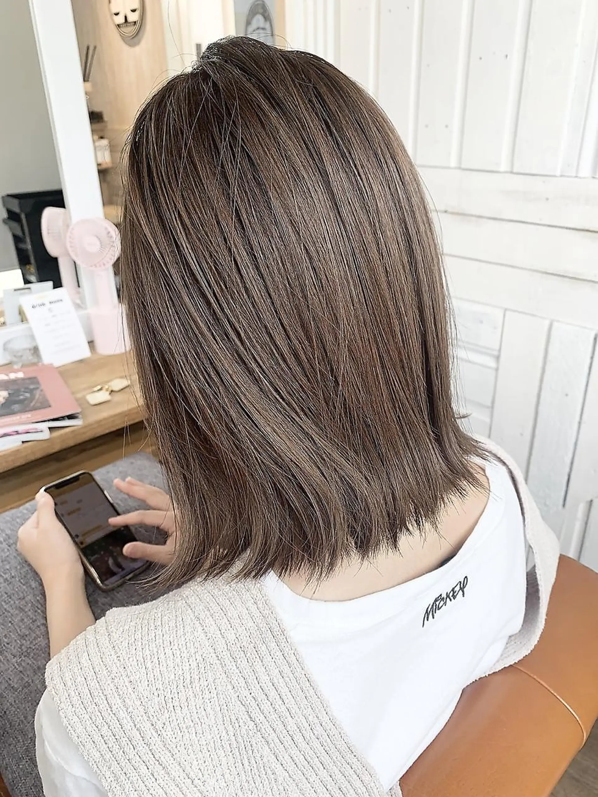 ミディアム カラー ダブルカラー イヤリングカラー ハイライトカラー イルミナカラー インナーカラー ダブルカラー　/ インナーカラーMiiのヘアスタイル