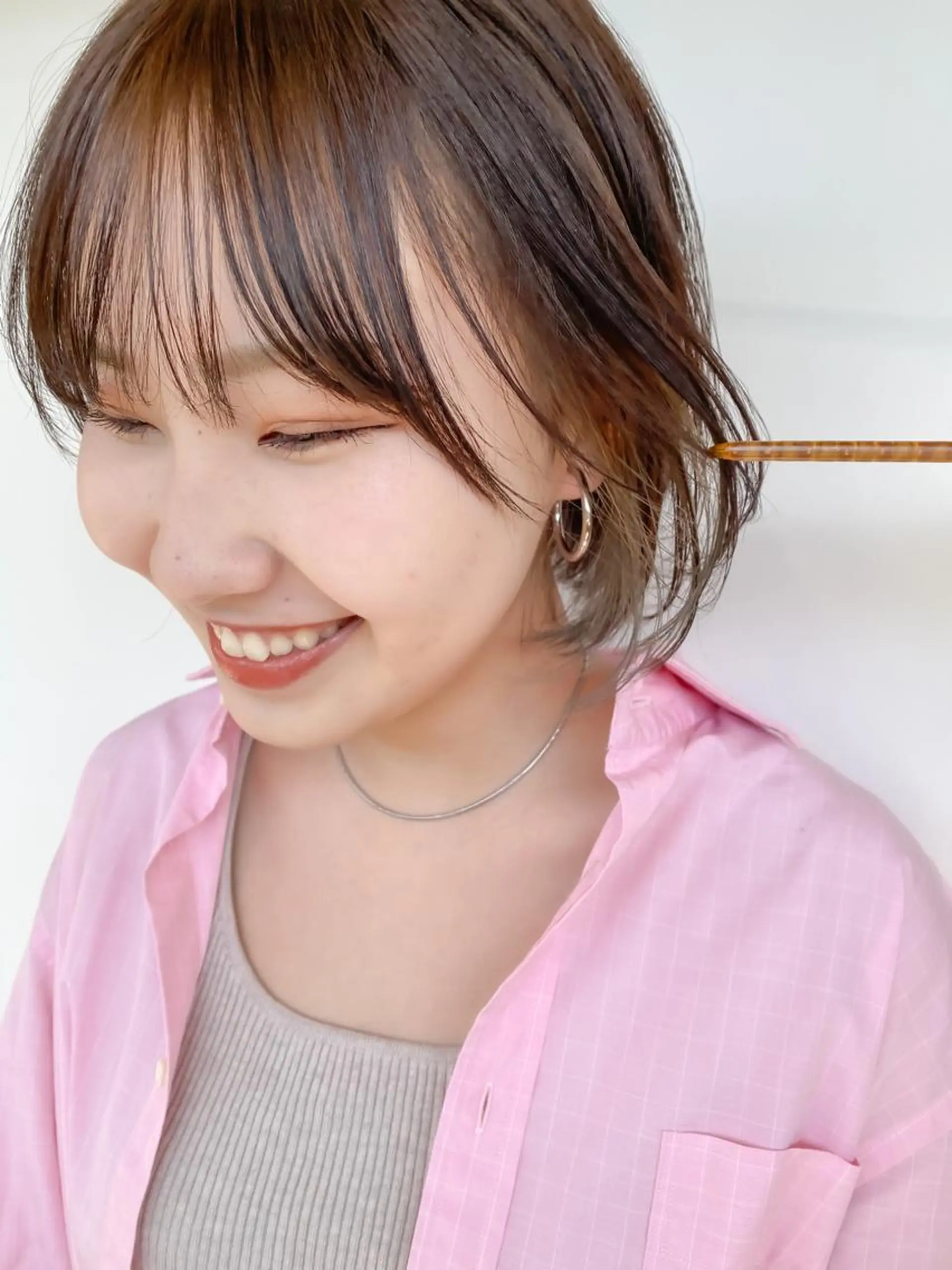 ショート カット 縮毛矯正 トリートメント 🩵縮毛矯正/ブリー チ/髪質改善/いつかのヘアスタイル