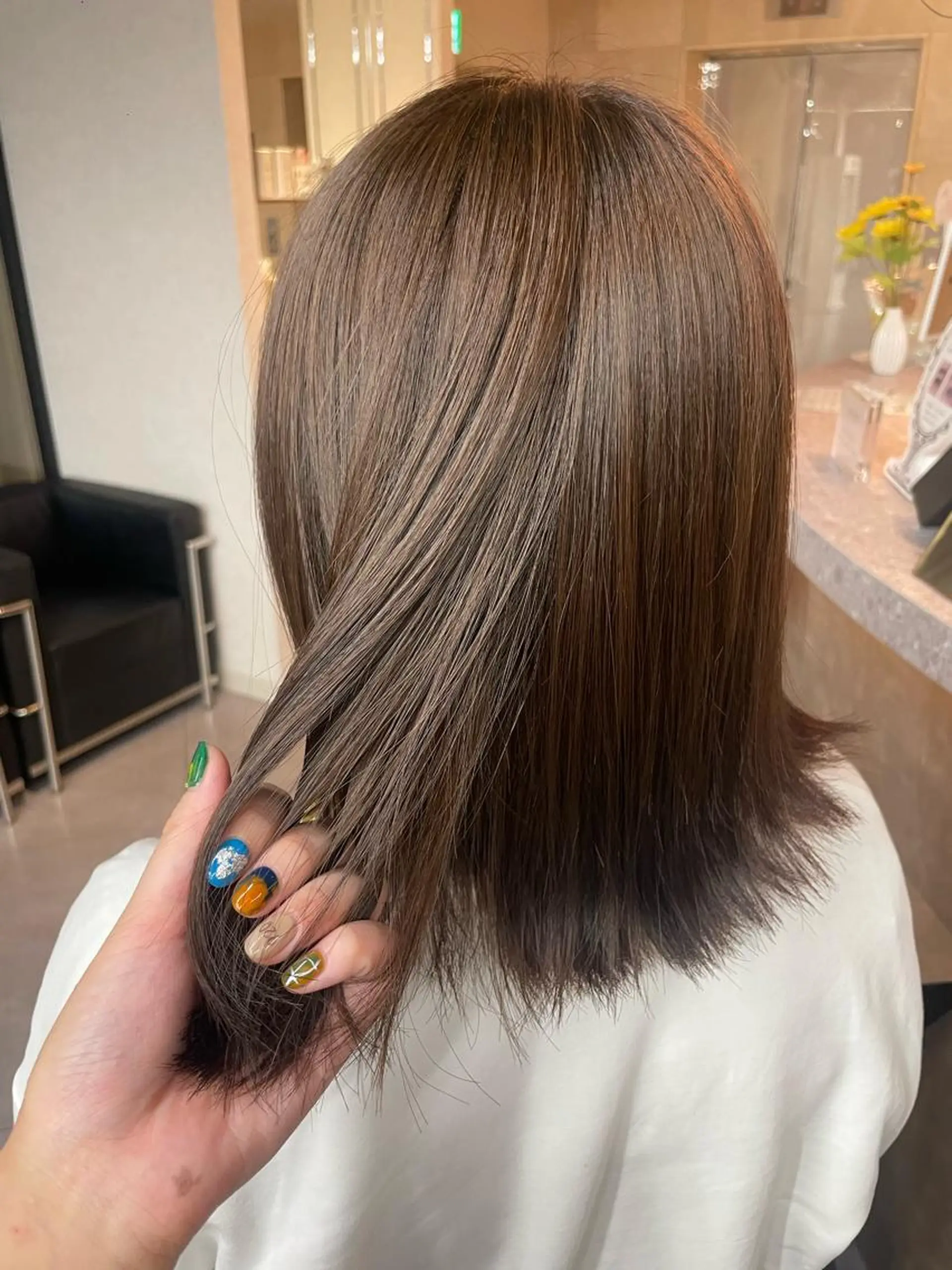 ミディアム ハイトーン/メンズ/ デザイン/梅田/ミユのヘアスタイル