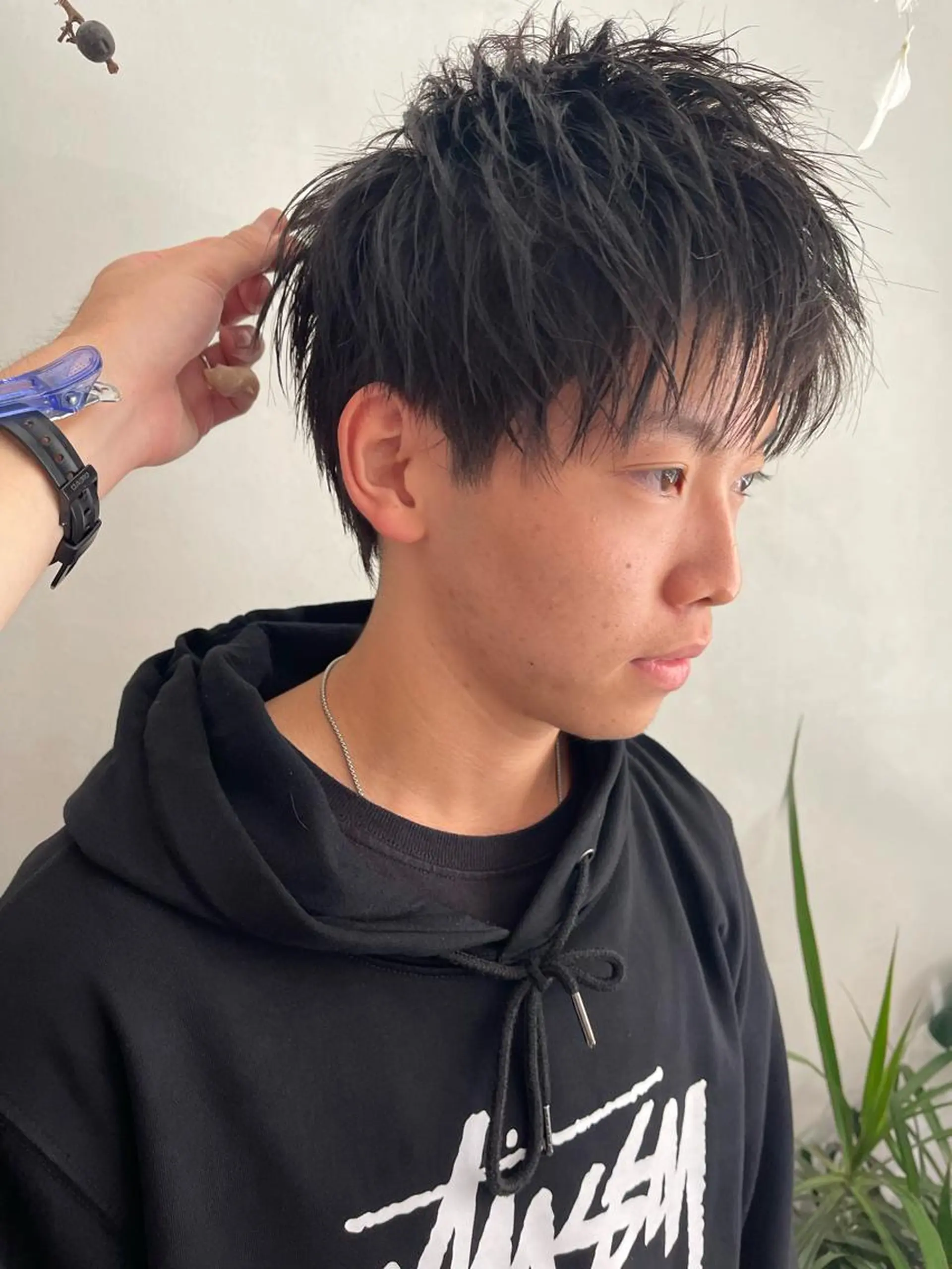 ショート メンズ ショートヘア カット ハイトーンカラー RYUのヘアスタイル