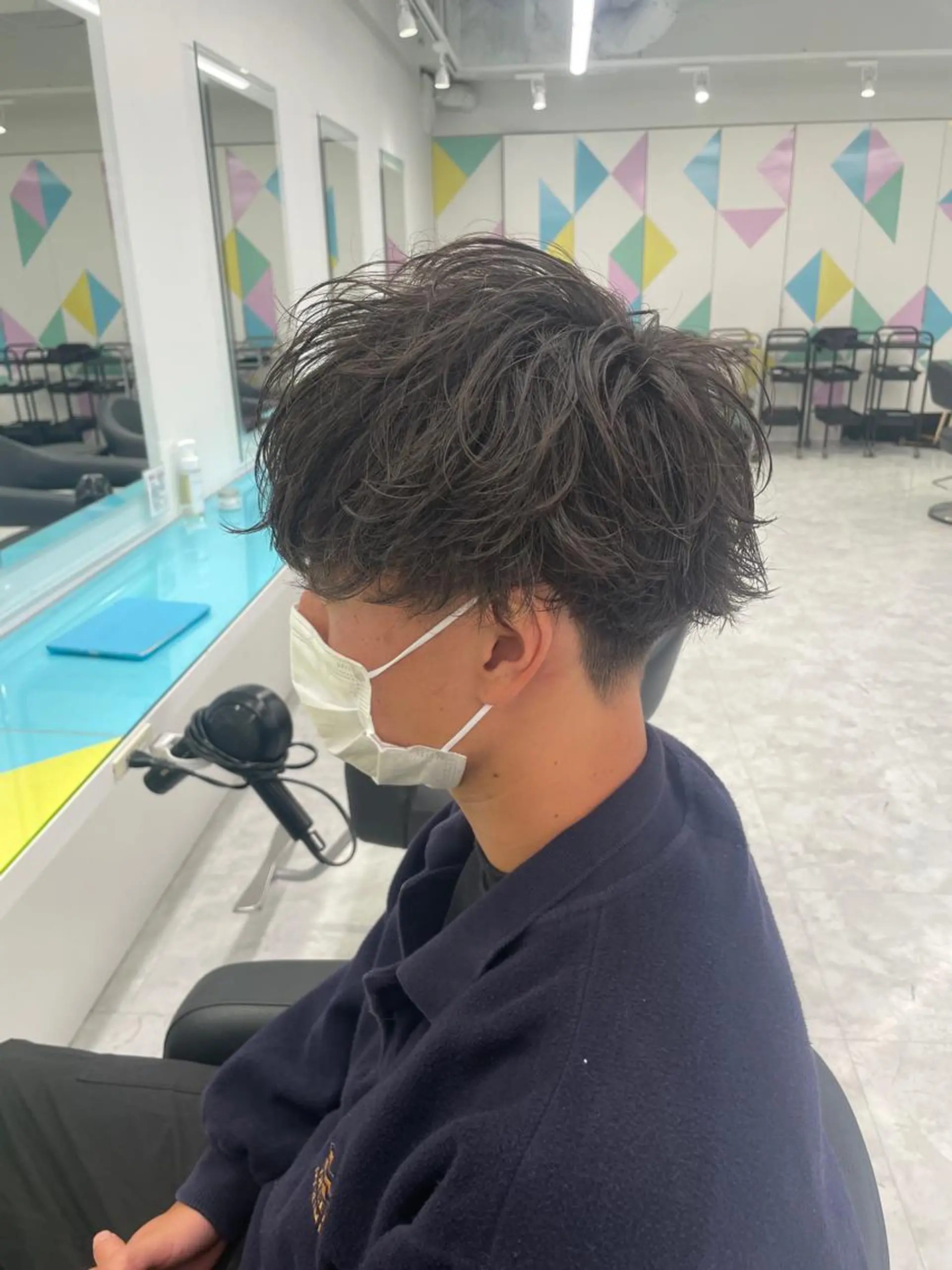 ショート カラー パーマ メンズ 【メンズサロン】 BLUCK 横浜のヘアスタイル