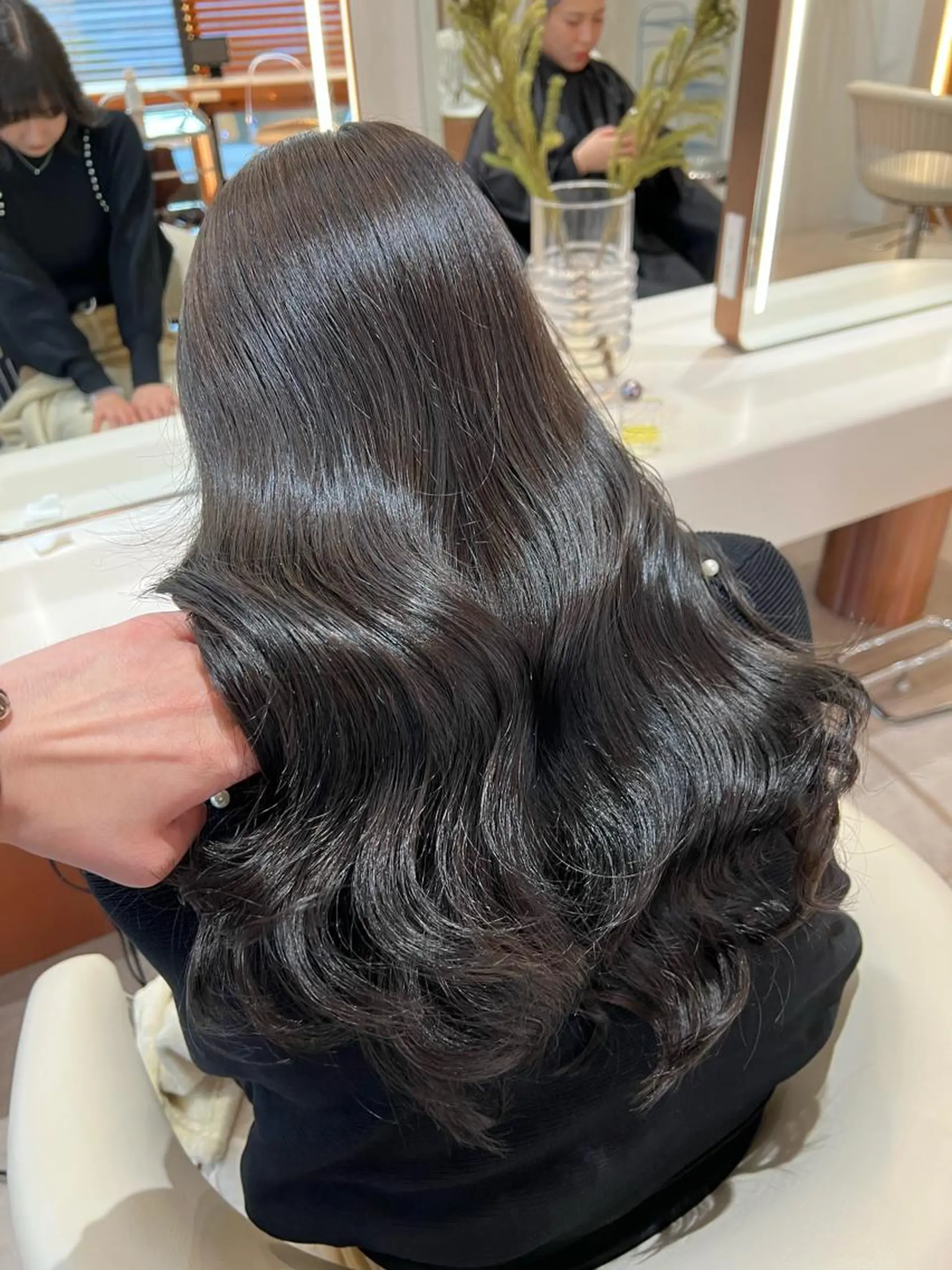 ロング カラー イルミナカラー 韓国風ヘア レイヤーカット カット ヘアカラー トリートメント 韓国レイヤー🇰🇷 韓国研修◎渋谷カイトのヘアスタイル