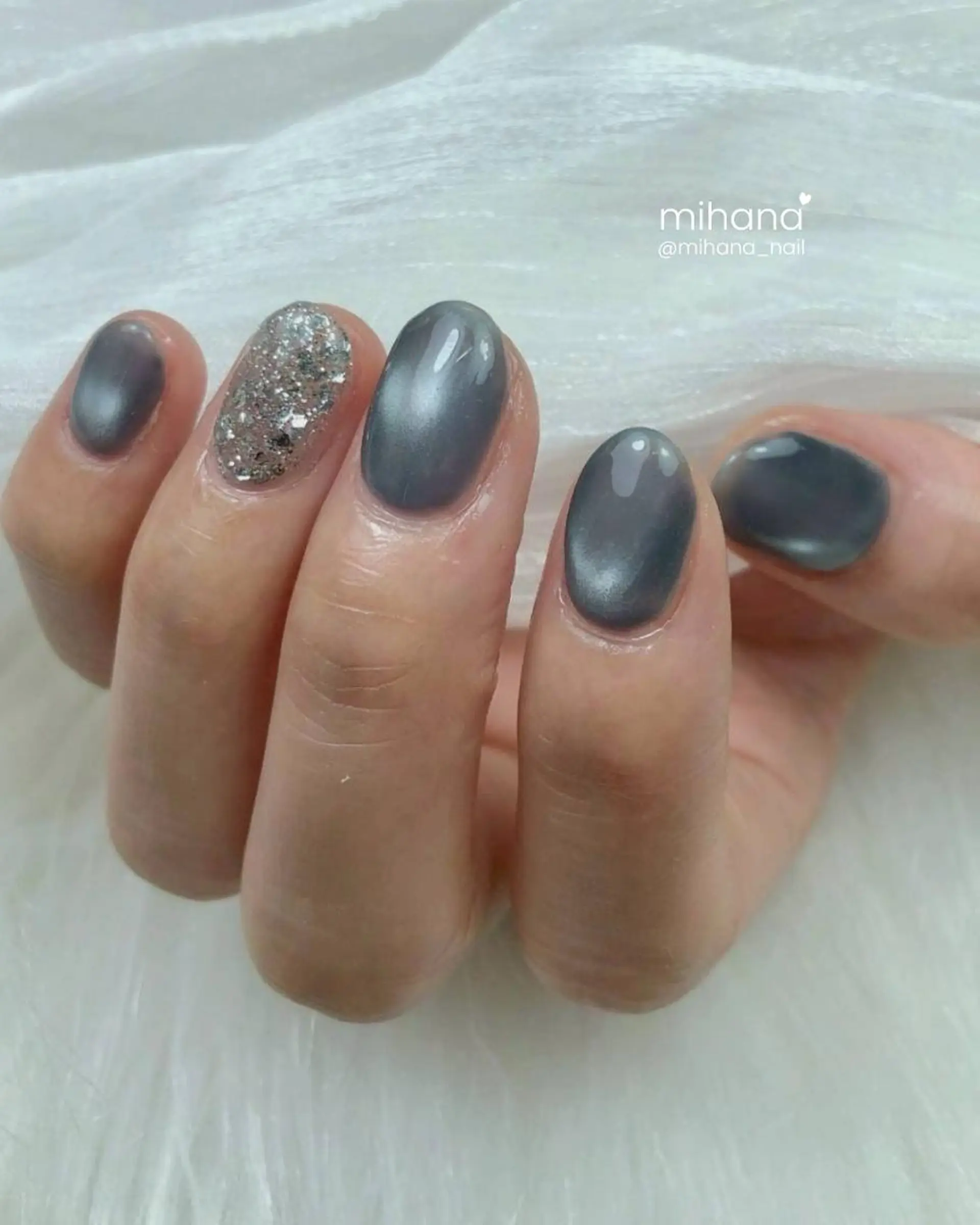 ネイル ジェルネイル 韓国ネイル パラジェル ワンホンネイル MIHANAネイル 西川口店のネイルデザイン