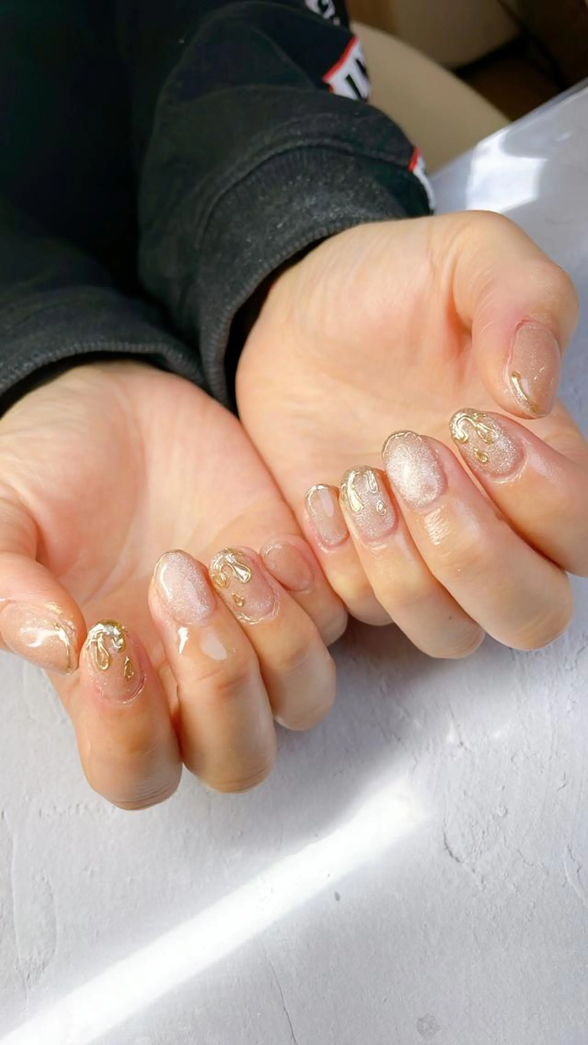 ネイル アートネイル ミラーネイル ハンドネイル LaLa Peach 福岡のマツエク・マツパデザイン