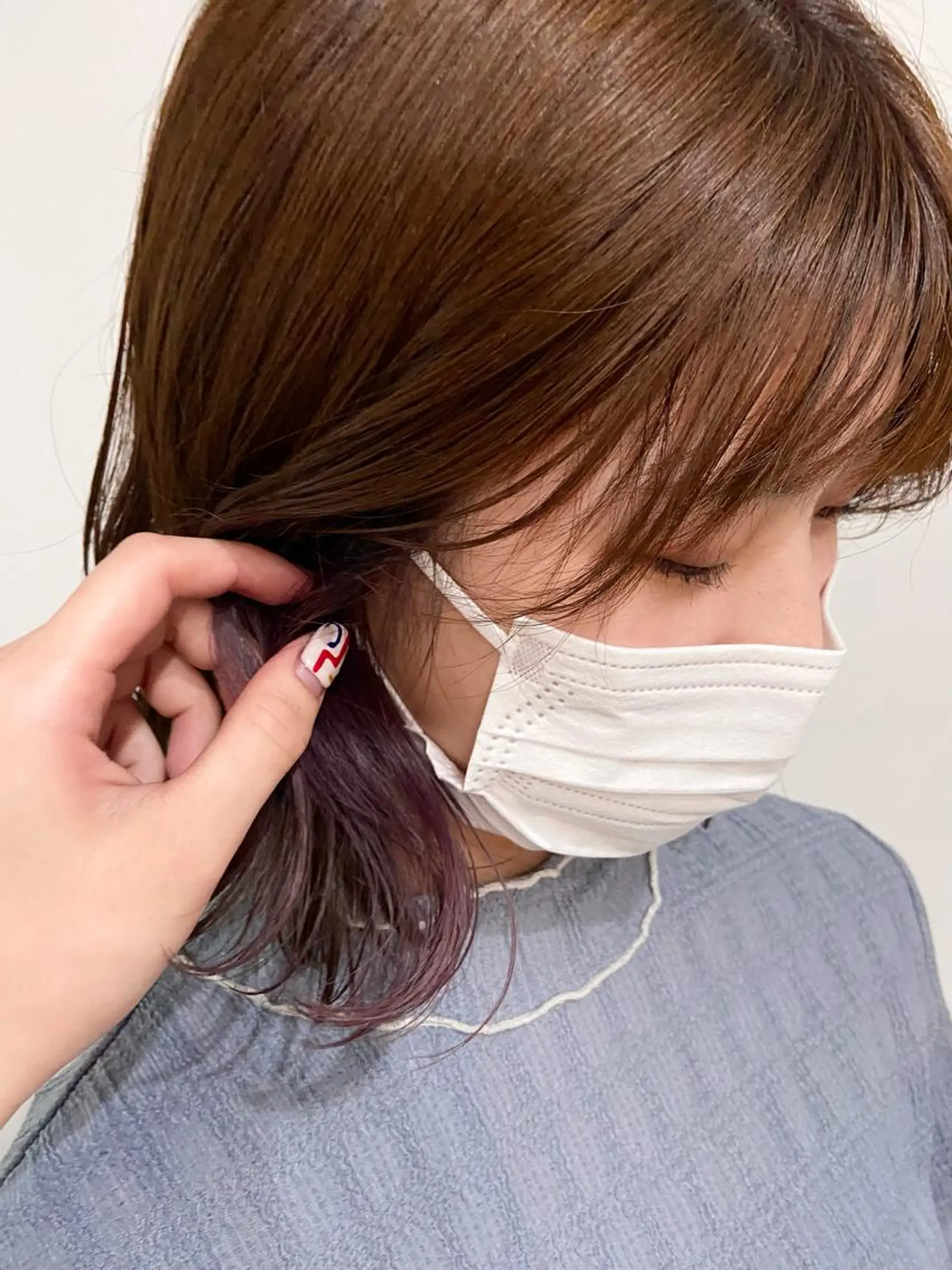 カラー 🍎韓国カラー licoris寛菜のヘアスタイル