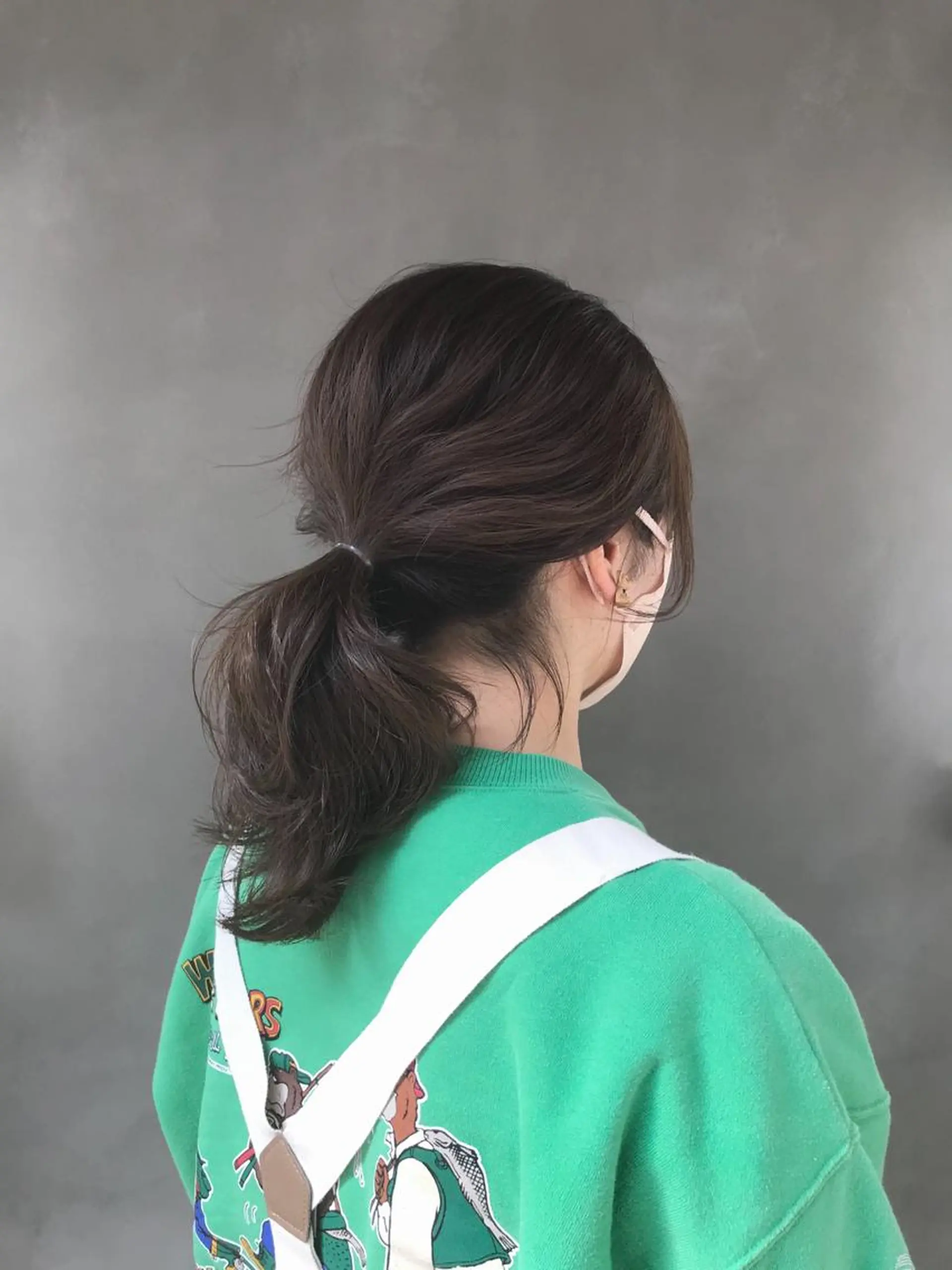 セミロング カラー ヘアアレンジ ベージュカラー 透明感カラー moi-meme.soe所属・タナカ リナのヘアスタイル